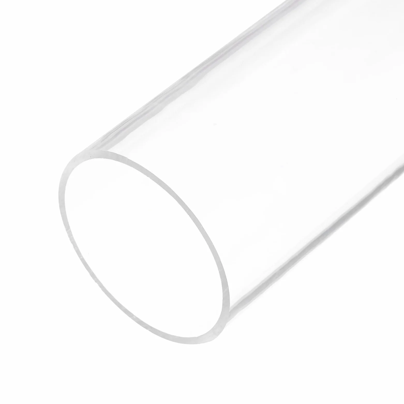 QUARKZMAN Tubo transparente de PVC, diámetro interior de 64 mm, diámetro de 70 mm, longitud de 305 mm, tubo de plástico acrílico para lámparas, lámparas de pie, muebles