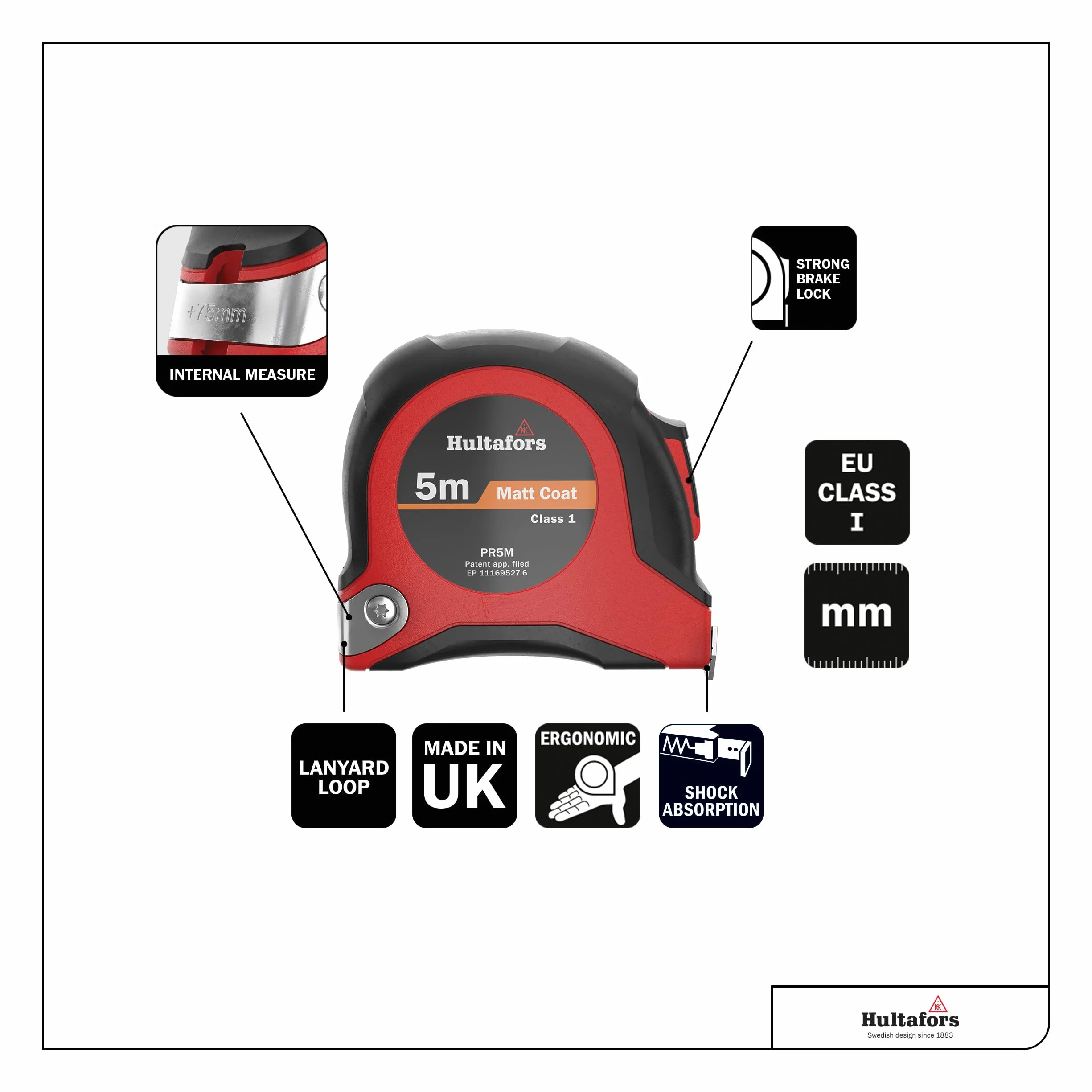HULTAFORS-350207-Fléxometro PR 5M Display