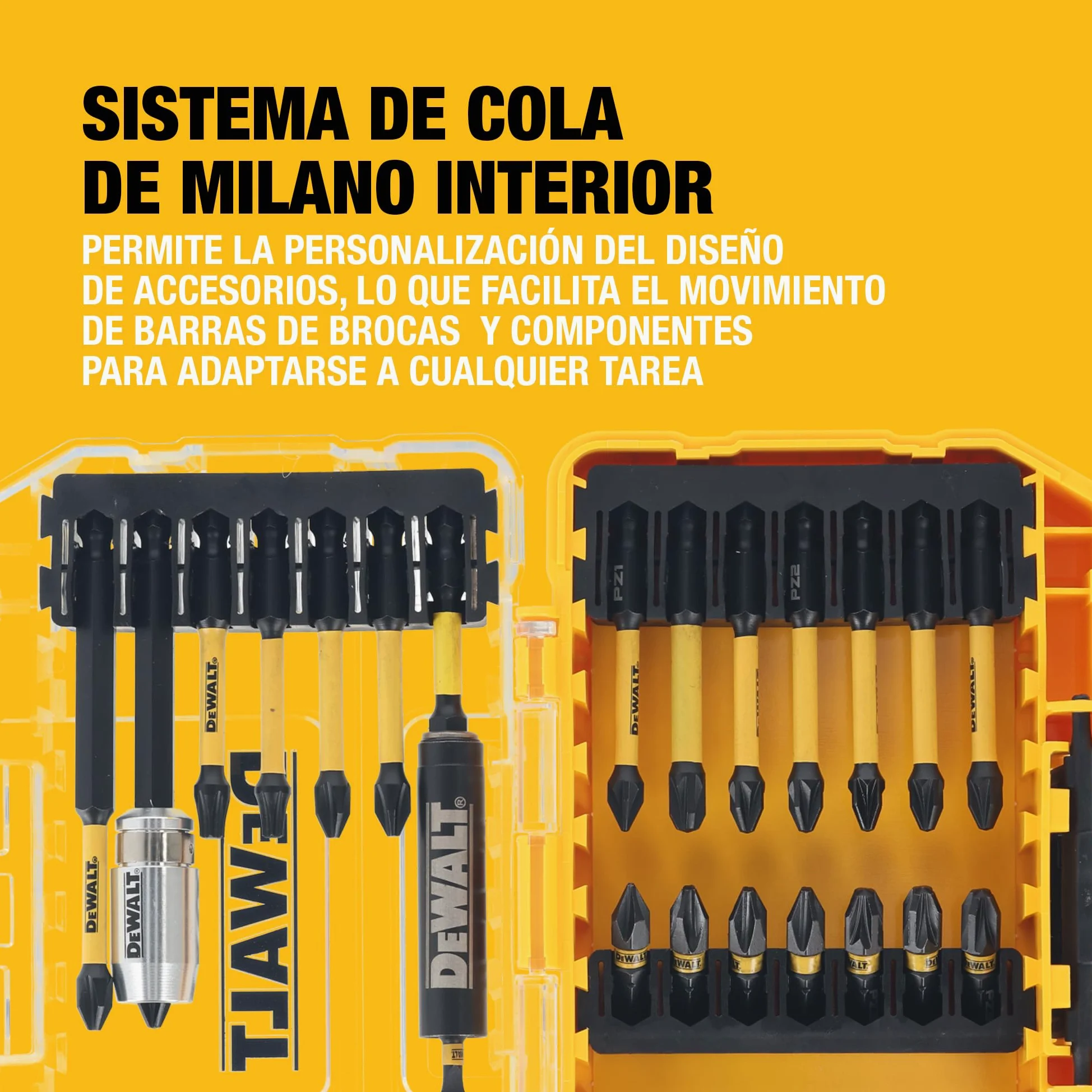 DEWALT EXTREME FlexTORQ Juego de atornillado (37 piezas), DT70731T-QZ