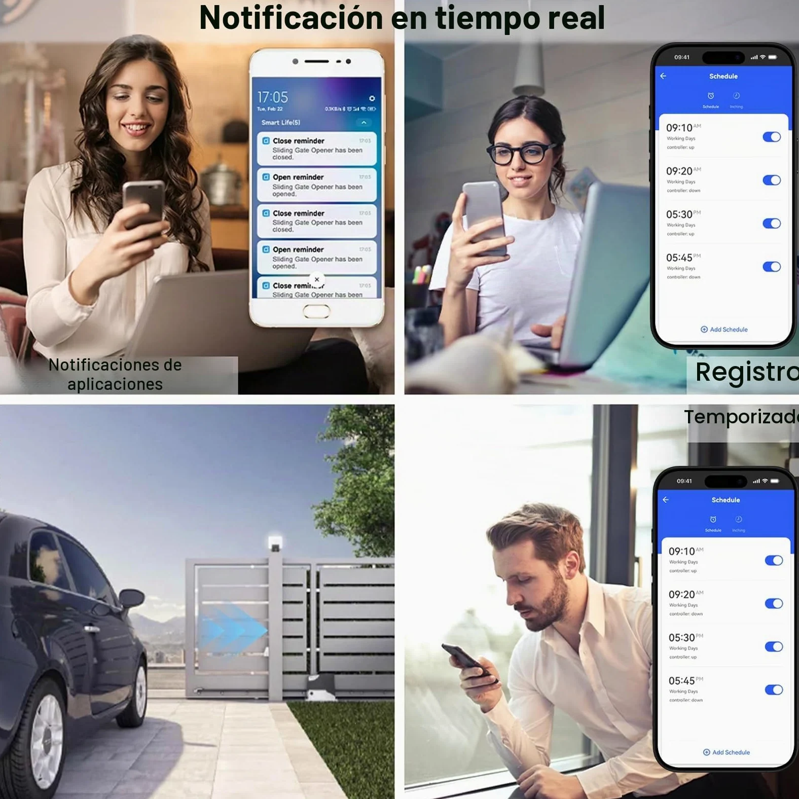 Controlador de motor de CC inalámbrico inteligente de avance y retroceso, adecuado para el control remoto de la Tuya Smart App actuador lineal de DC 7 V a 32 V y válvula solenoide