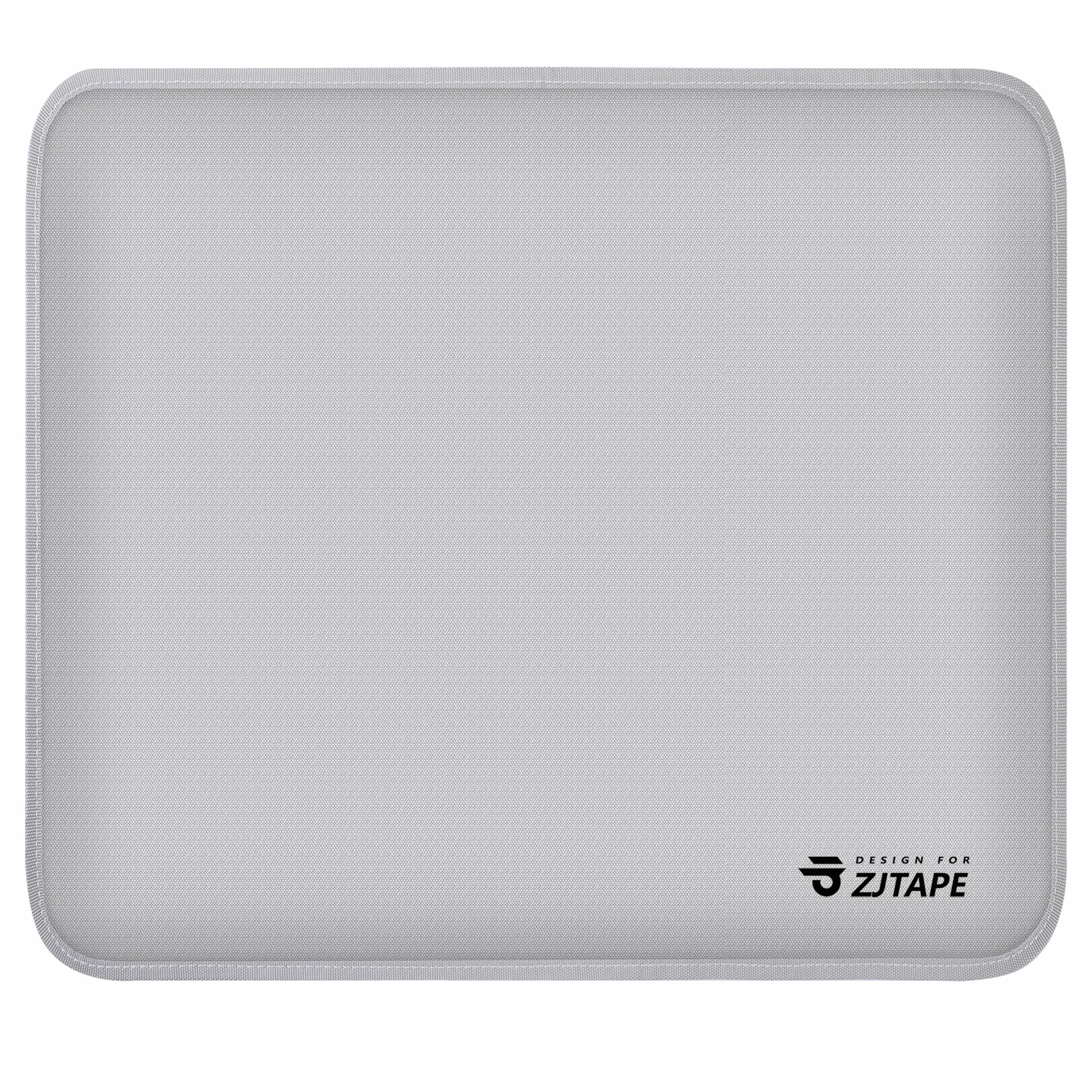 Base ignífuga - Alfombrilla de protección contra el calor 30x30cm, base resistente al calor para encimeras de cocina, alfombrilla de silicona ignífuga antideslizante y impermeable (plata)