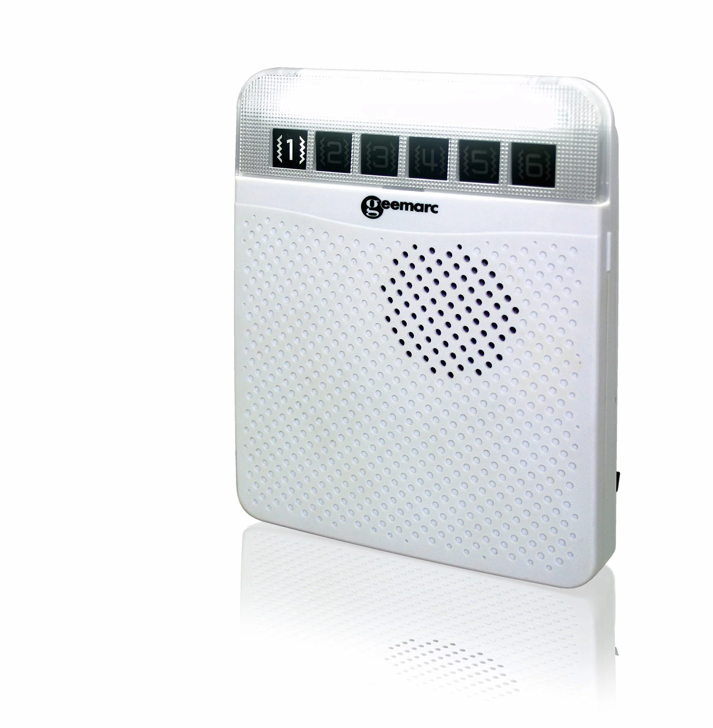 Geemarc Amplicall 100 Receptor inalámbrico para sistema de alerta del hogar con alarma fuerte y luces intermitentes