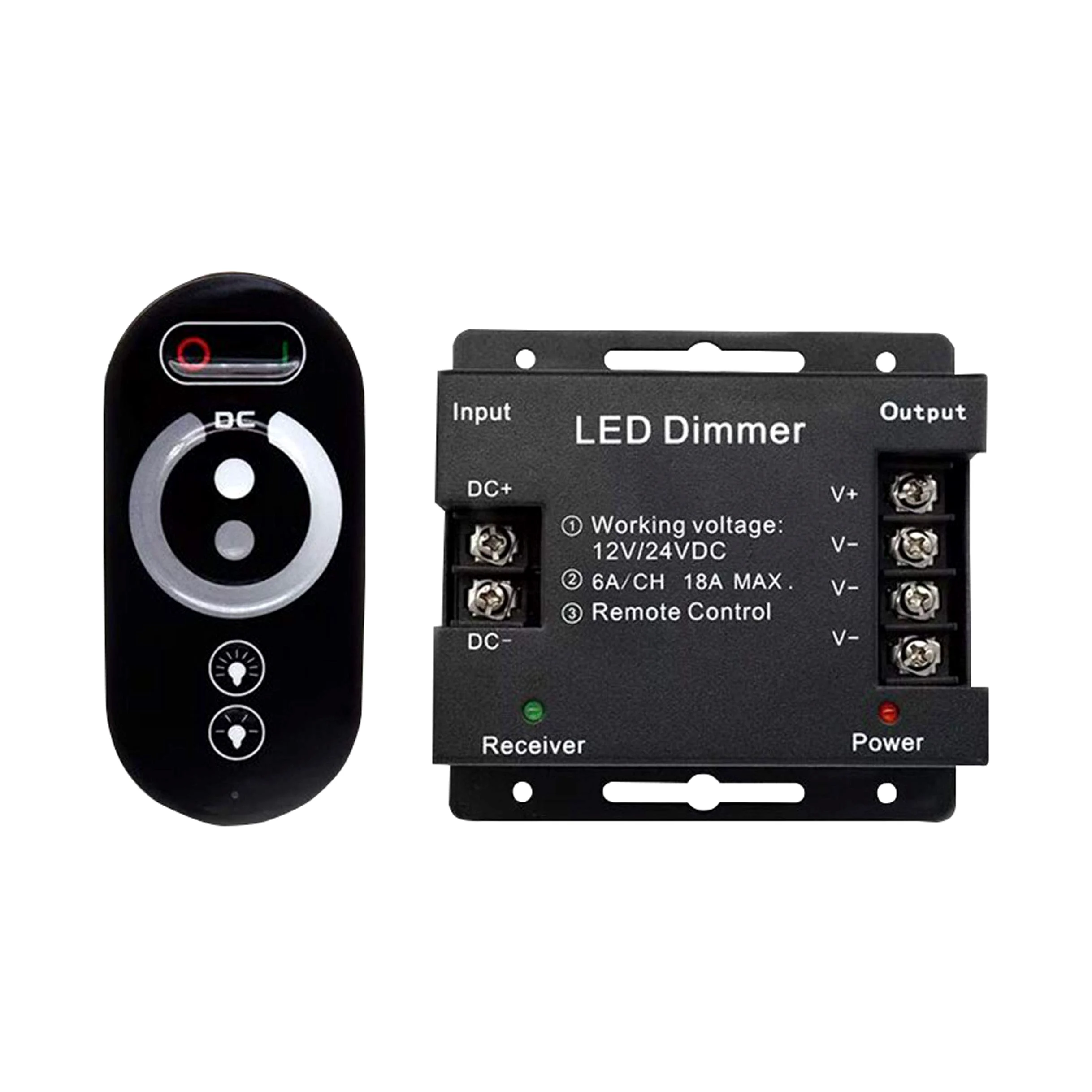 Regulador de Intensidad LED Táctil, 12 V CC, Con Mando a Distancia Para Lámparas LED Regulables, Voltaje CC (18
