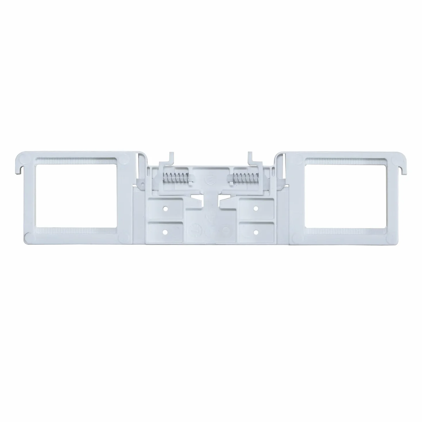 Bisagra para asiento de inodoro kit de accesorios con tornillos de anclaje y pernos plásticos para tapa wc cierre suave amortiguador repuesto bisagras plastico herrajes (tablero 206mm)