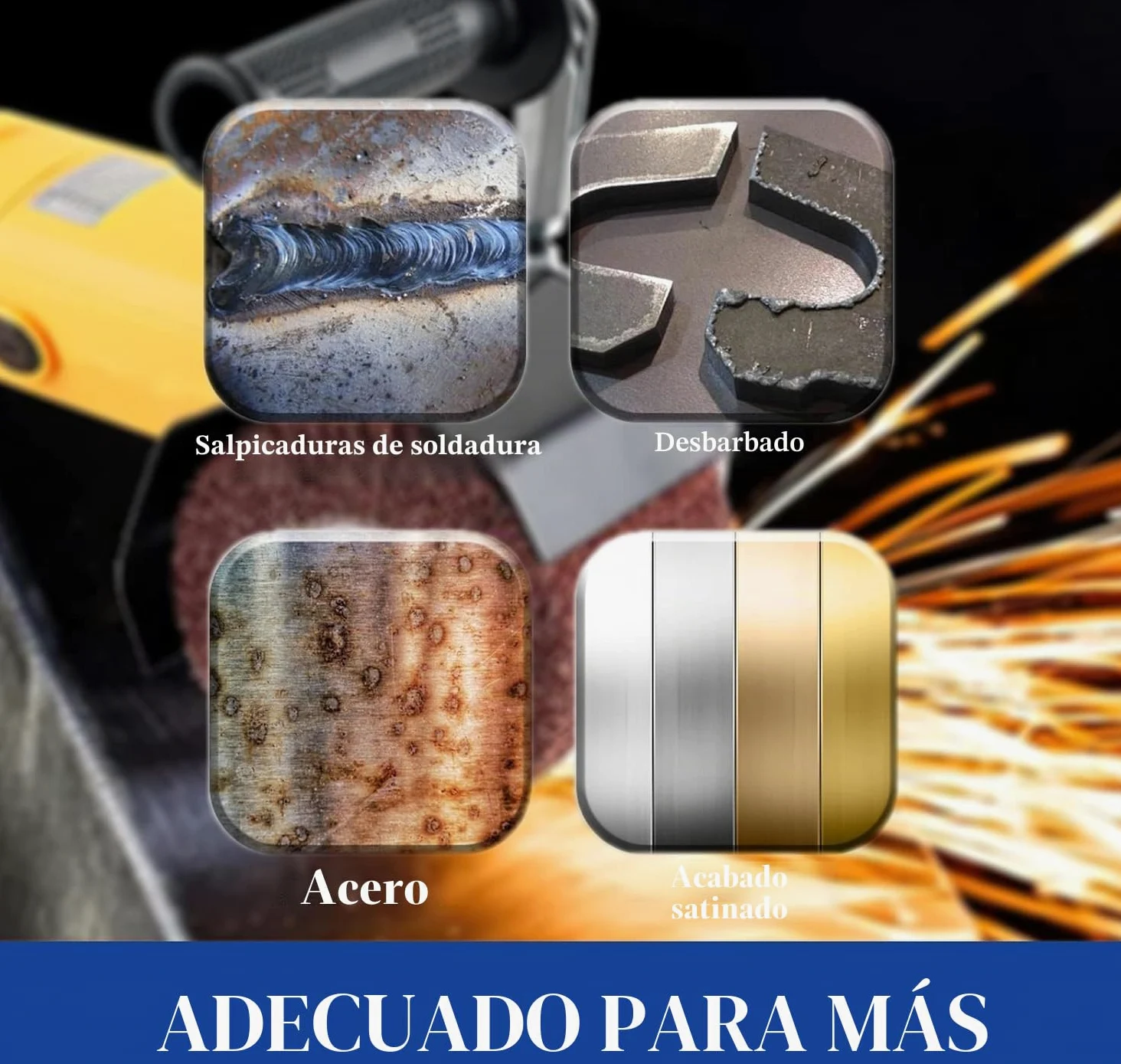 Cepillo de lijado rodillo, cepillo abrasivo eficiente, corindón marrón y fibra sintética, manguitos abrasivos para lijar, esmerilado, satinado