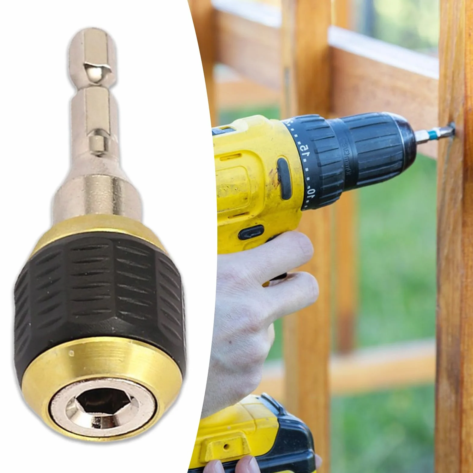 Porta Brocas con Extensión, Portabrocas Alargador Hexagonal para Herramientas - Accesorio Multiusos