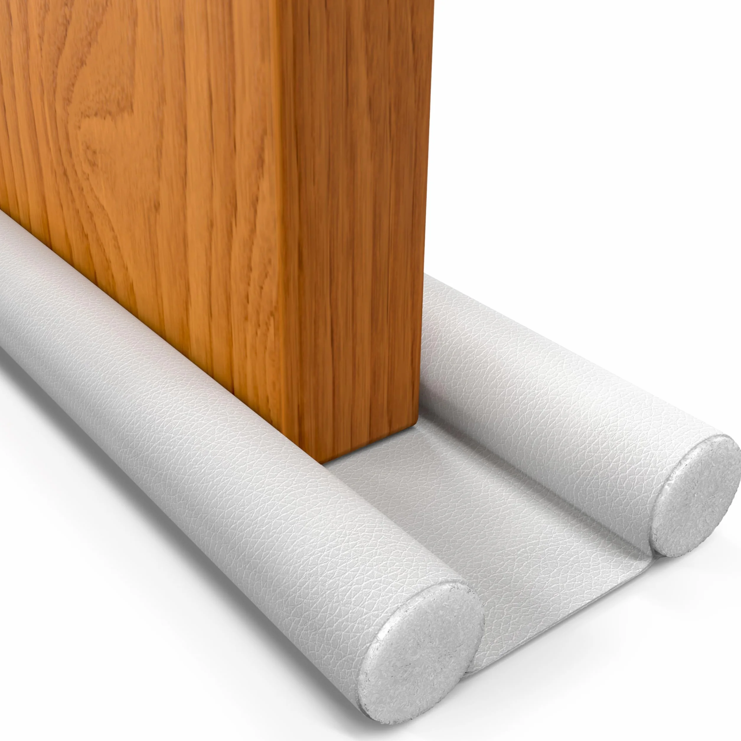 Burlete Puerta Entrada, Burlete Bajo Puerta, Burletes para Puertas Exterior e Interior, Aislante Térmico Frío y Calor, Aislante Acústico, Impermeable, Adaptable hasta 93cm (1, Blanco)