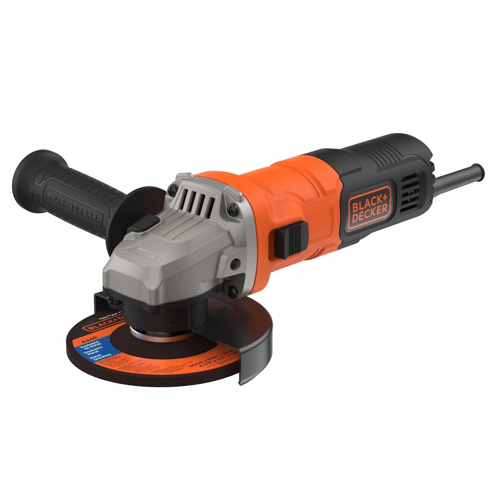 BLACK+DECKER Amoladora angular compacta con cable de 15mm 710W, BEG010-QS,