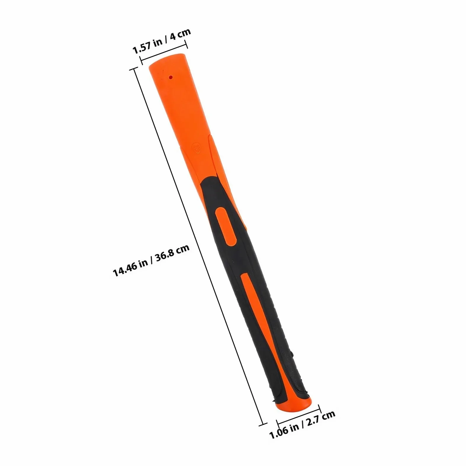 Zerodeko Mango de Martillo Antideslizante de 36 Cm Recubrimiento de Goma Absorbente de Vibraciones, Mango de Repuesto Resistente para Martillo de Garra, Herramienta Manual para Mejora