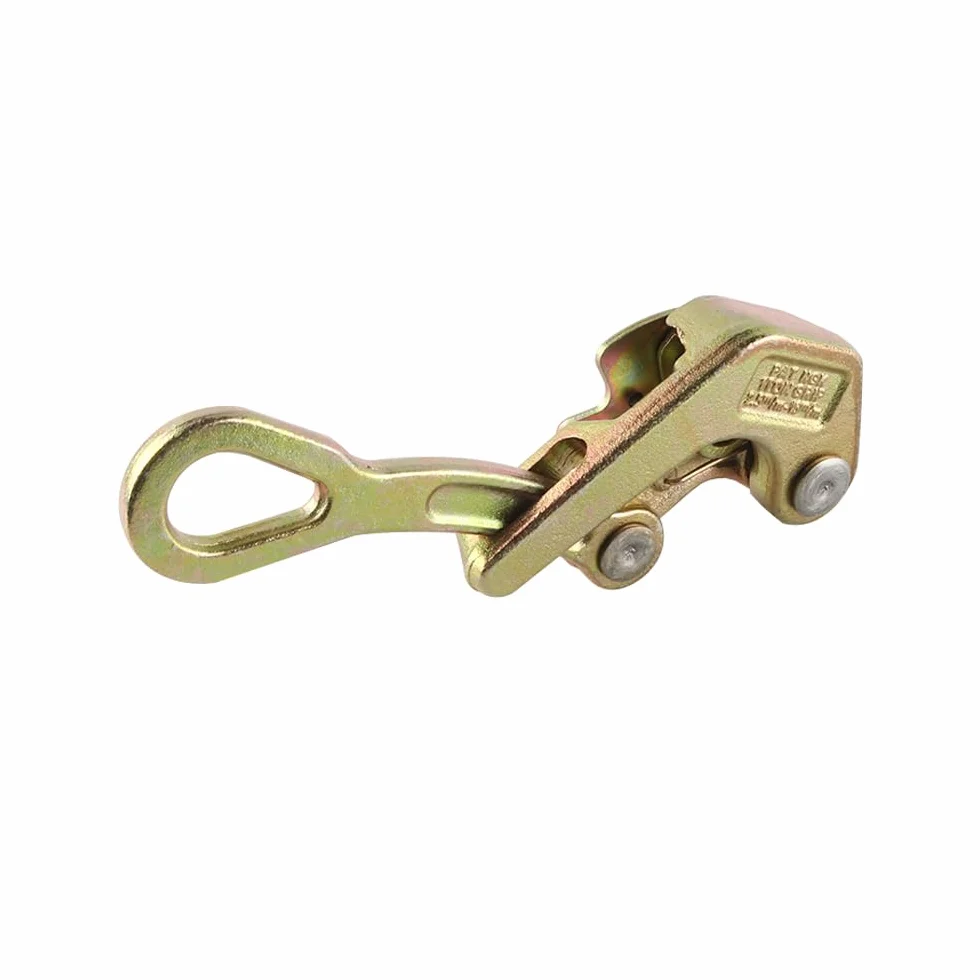Extractor de Cuerda de Acero con mordaza, Capacidad de tracción de 1 tonelada, Tensor de Cable, Herramienta extractora de Cable de Acero para construcción con y Dispositivo Anti-desgarro