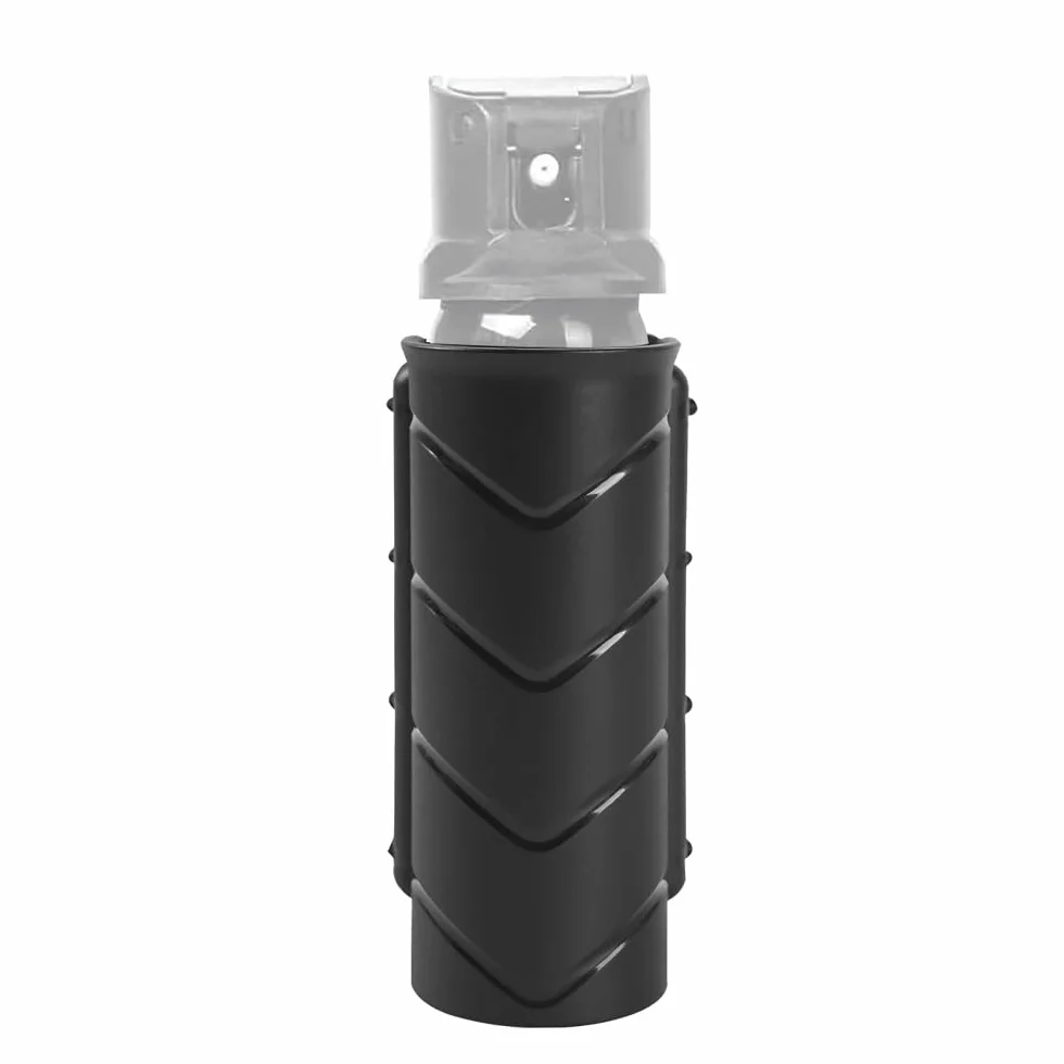 Funda para espray de Pimienta, Estuche para Bote de espray de Pimienta, Soporte para espray de Pimienta Giratorio de 360°, Bolsa para cinturón, Soporte para Bote con Hebilla Ajustable para Cinturones