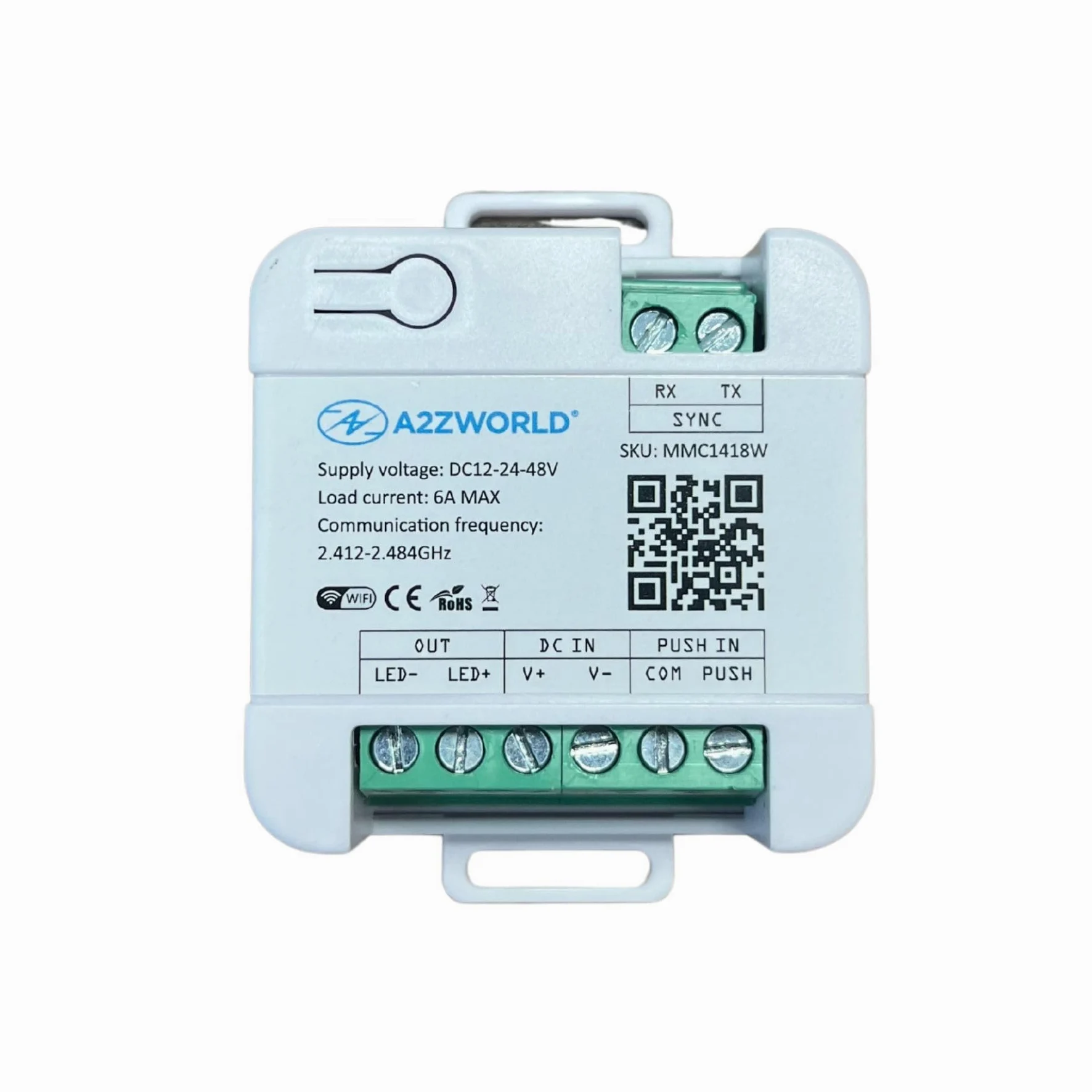 Atenuador LED WiFi 2,4G + botón, 12 V 24 V 48 V 6A, compatible con TUYA y vida inteligente, control por aplicación inteligente/voz/botón, IP20