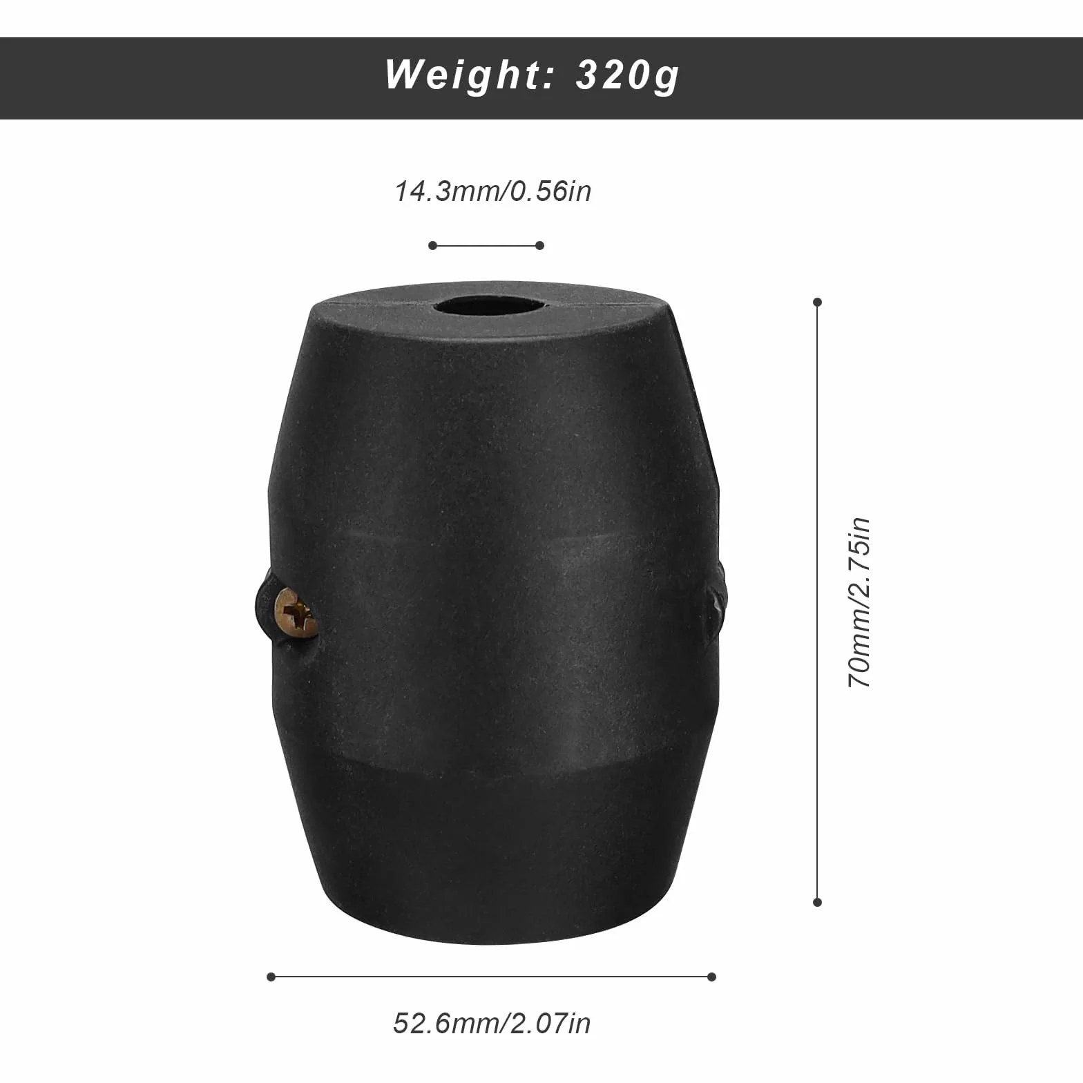 Peso de Manguera, Peso de la Manguera de la Cocina, Contrapeso Negro, Antifugas Duradero con Tornillos, Adapta a Mayoría de Mangueras de Grifo