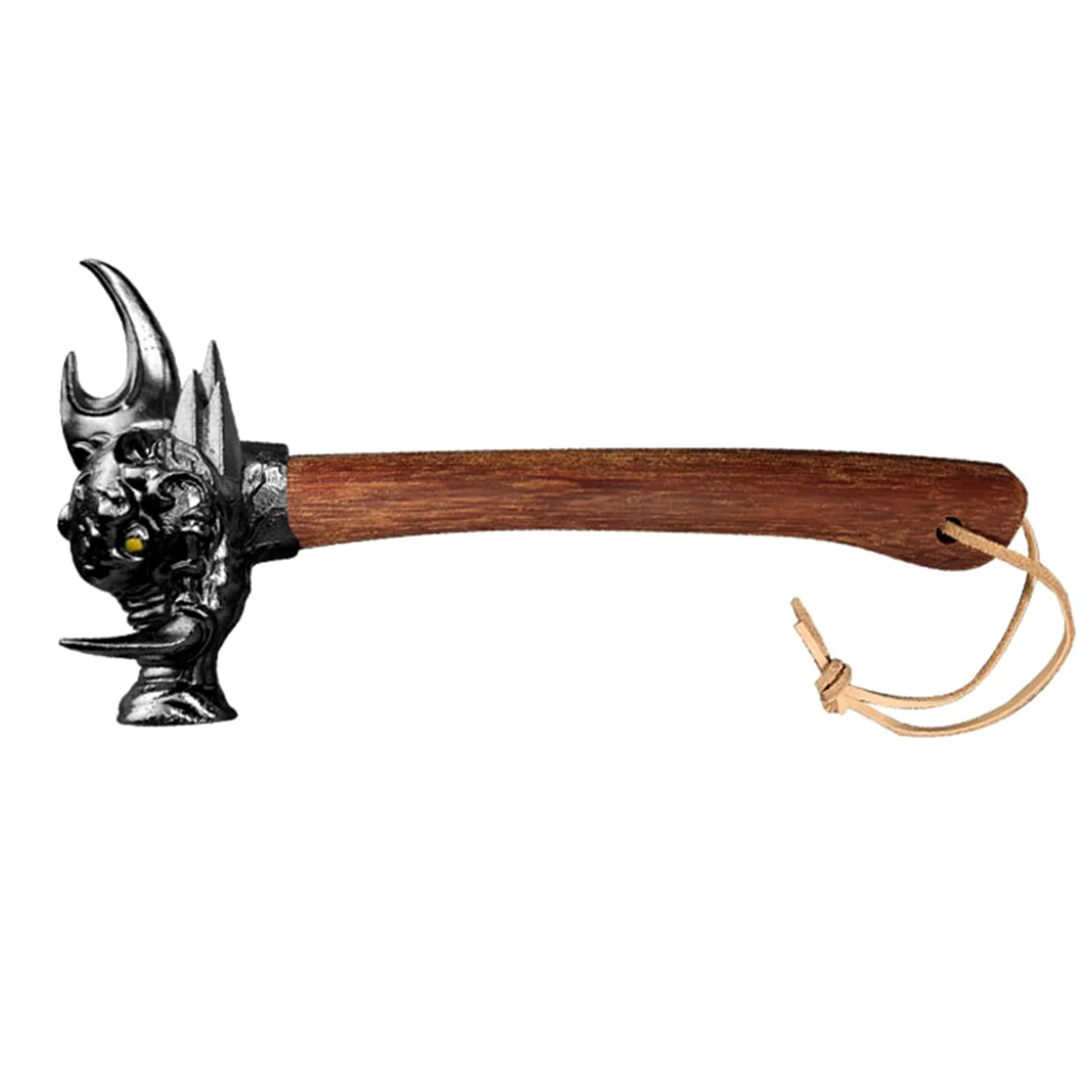Hammer 440C - Mango de madera natural con cabeza de acero para mejorar varios entornos, martillo de acero