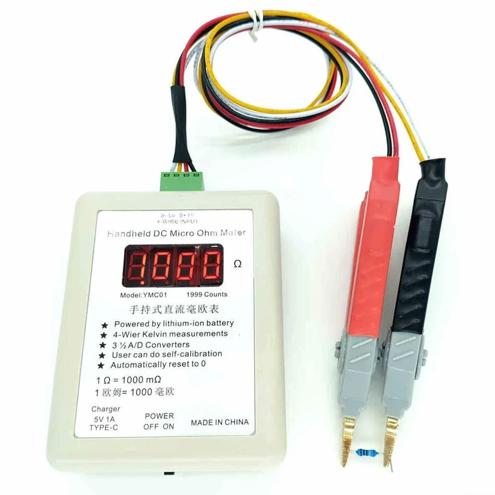 YMC01 Miliohmímetro Inalámbrico de Mano CC 20R