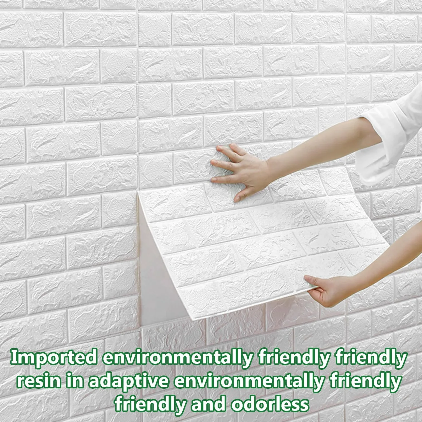 40 Piezas Papel 3D Blanco Ladrillo Pared Autoadhesivo, 35 × 38 cm Grueso Impermeable PVC Panel Decorativo Pared, Revestimiento de Paredes, Pegatinas Pared para Paredes de Cocina, Oficina, Dormitorio