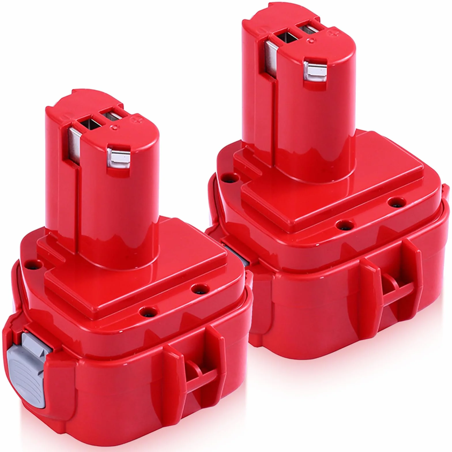 2X12V 3.6Ah Baterías Ni-MH Reemplazar para Makita 12V Batería PA12 1220 1222 1233 1234 1235 1235F Herramientas Eléctricas (Rojo)