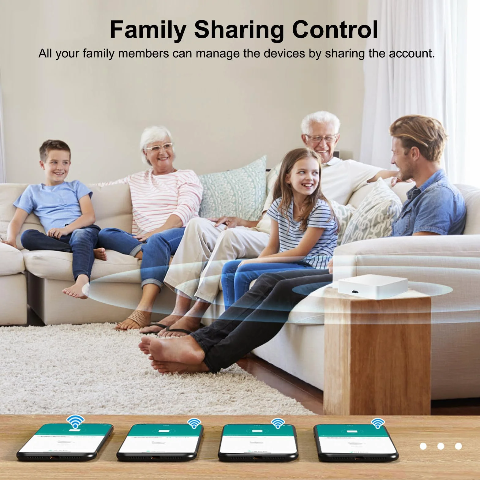 Pasarela ZigBee y Hub Bluetooth 2 en 1, Puente WiFi para Control de Automatización del Hogar, Compatible con Alexa