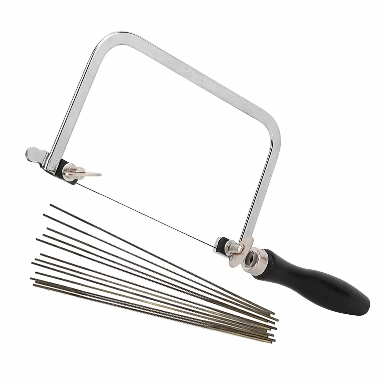 Hojas de sierra portátiles para joyería,sierra de metal para cortar anillos de cera,herramienta de mango en forma de U negra tallada con alambre para joyería para procesamiento de joyas