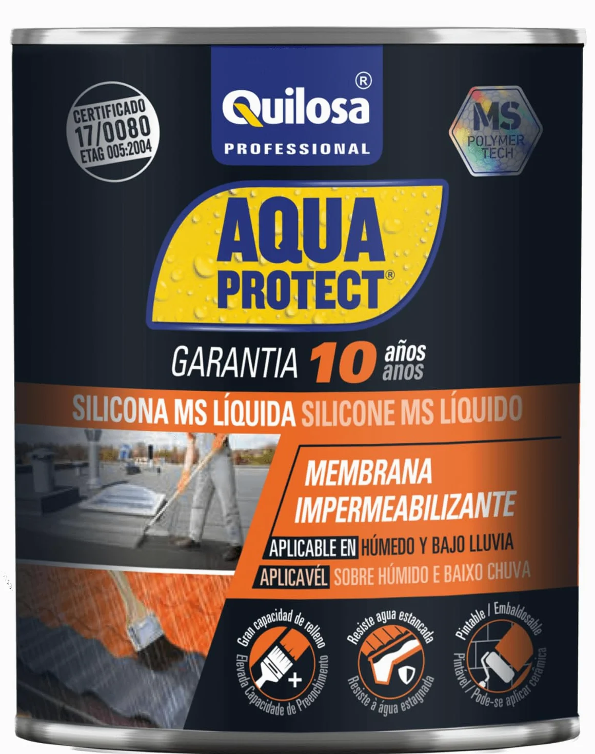 Quilosa MS - Silicona liquida (1 kg) color gris