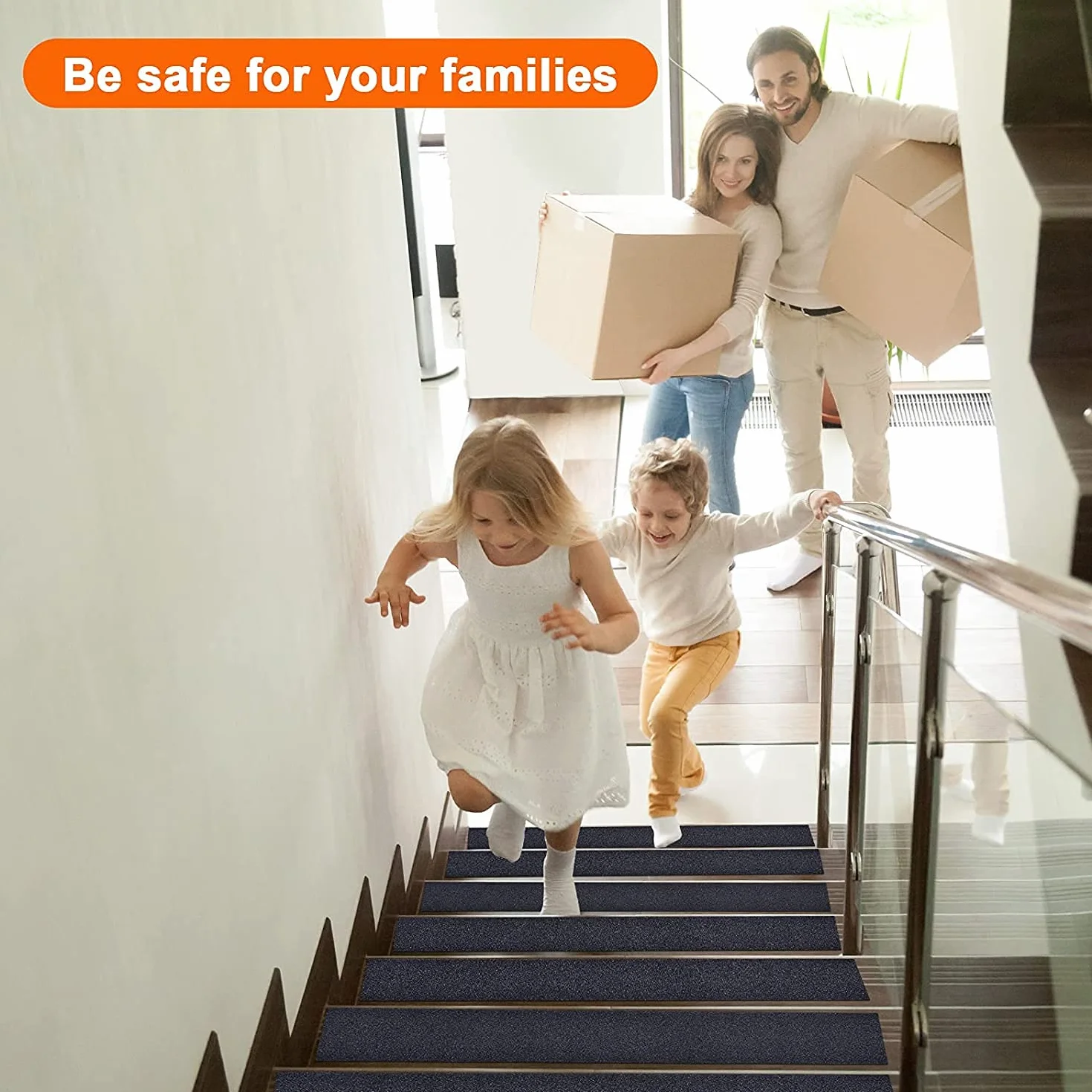 Cinta Antideslizante Escaleras, 25cm*5m, Cinta Antideslizante Seguridad, Cinta Adhesiva Antideslizante Para Interiores y Exteriores, Excelente Tracción, Impermeable, Negro