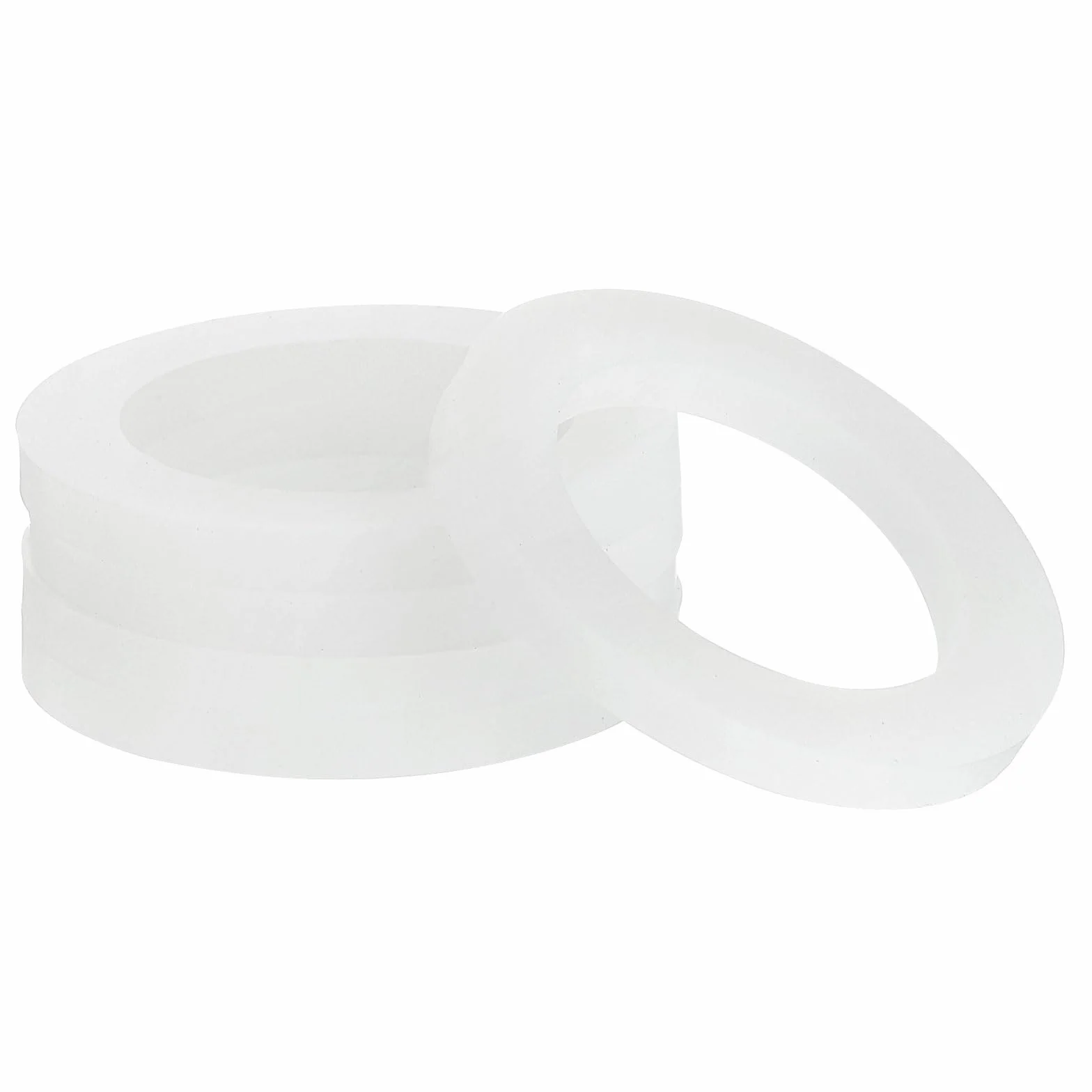 QUARKZMAN Silicona Junta, 30mm OD 20mm ID 3mm Ancho VMQ Sello Anillos Arandela para Ducha Cabezal Agua Manguera Grifo Plomería Tubería, Blanco 5uds