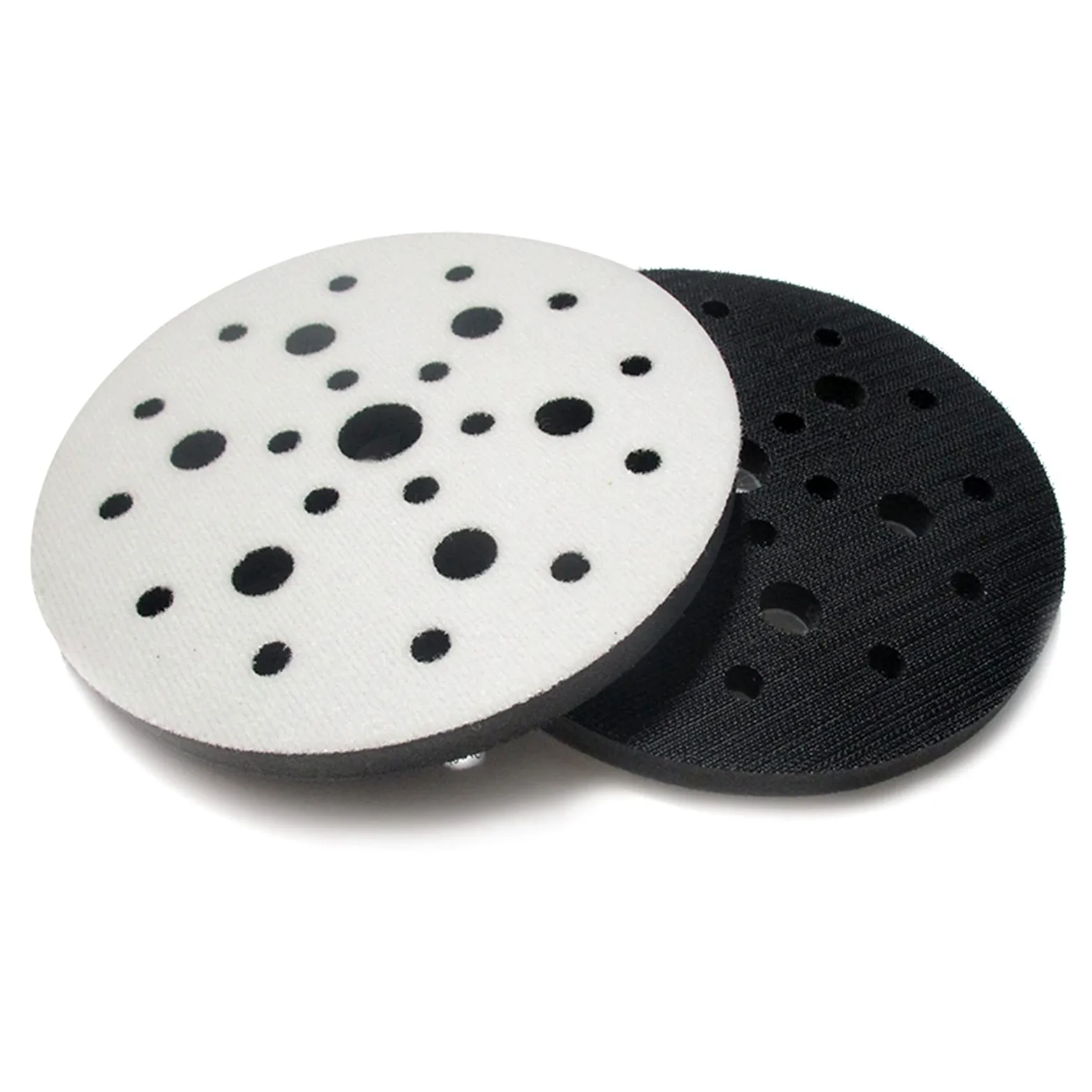 Cepillo de esponja de lija lijado Interfaz suave almohadilla de 6 pulgadas 25 orificio 150 mm gancho y bucle de esponja de esponja de amortiguación de protección de la almohadilla Piezas de la herrami