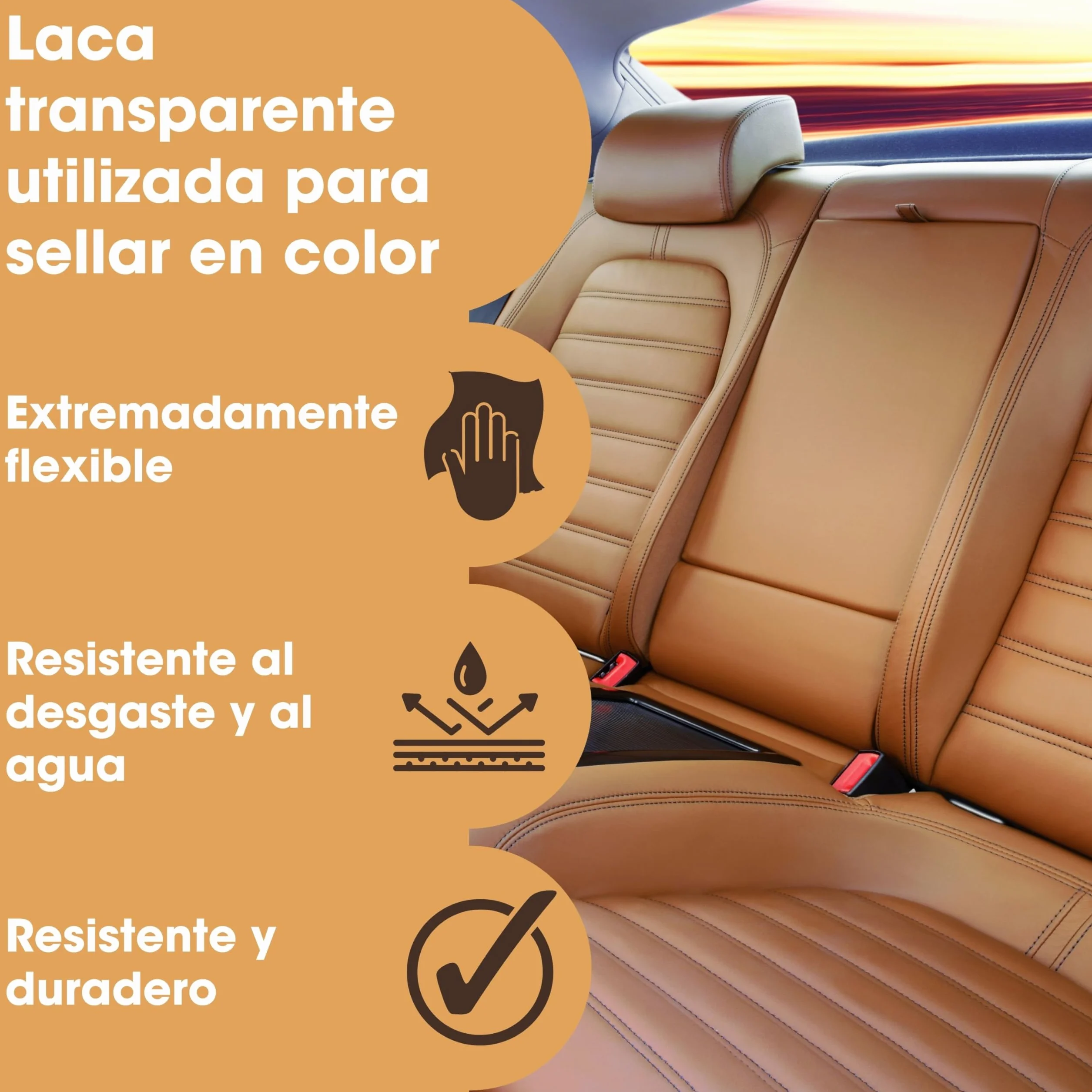 Furniture Clinic Sellador de piel 250 ml acabado mate para sofás de cuero