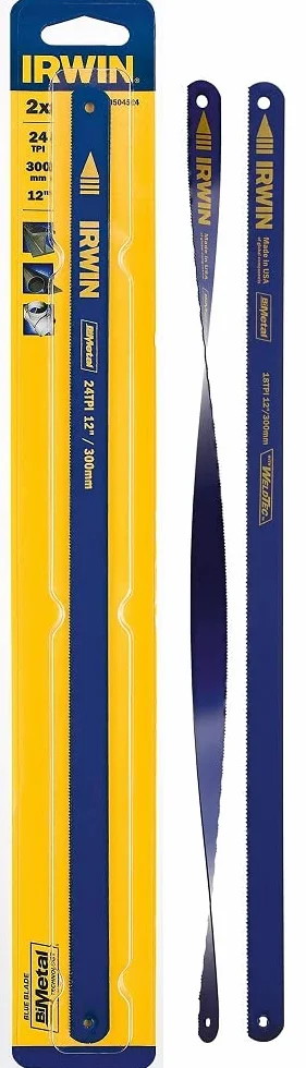 IRWIN 10504525 - Hoja para arco de sierra Bi-Metal 32 TPI, 12 pulgadas/300 mm, 2 uds.