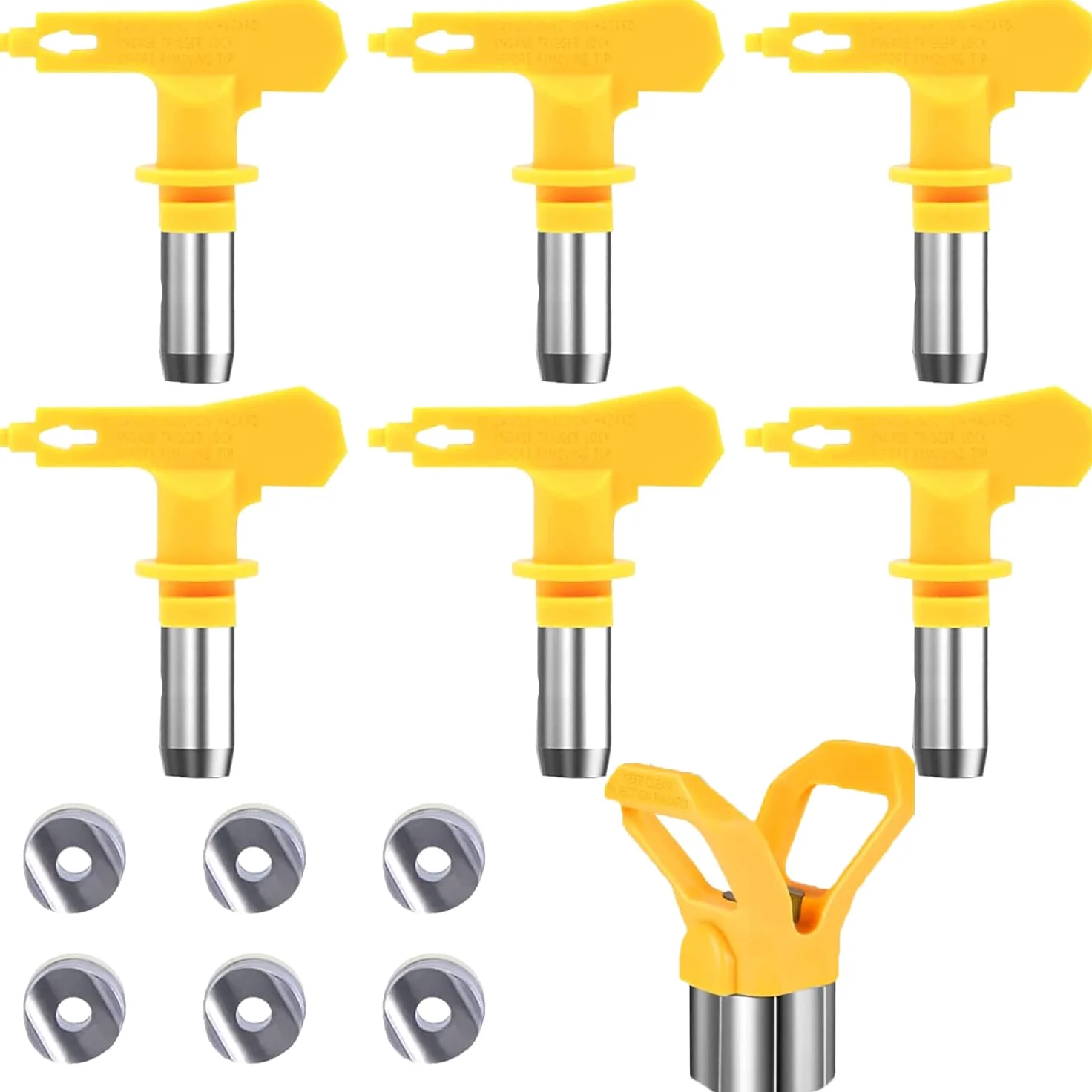 6 Piezas Boquilla Airless, Boquilla Pistola Pintura para pulverizador Pintura (Tipo 515,517,519,521,523,525)