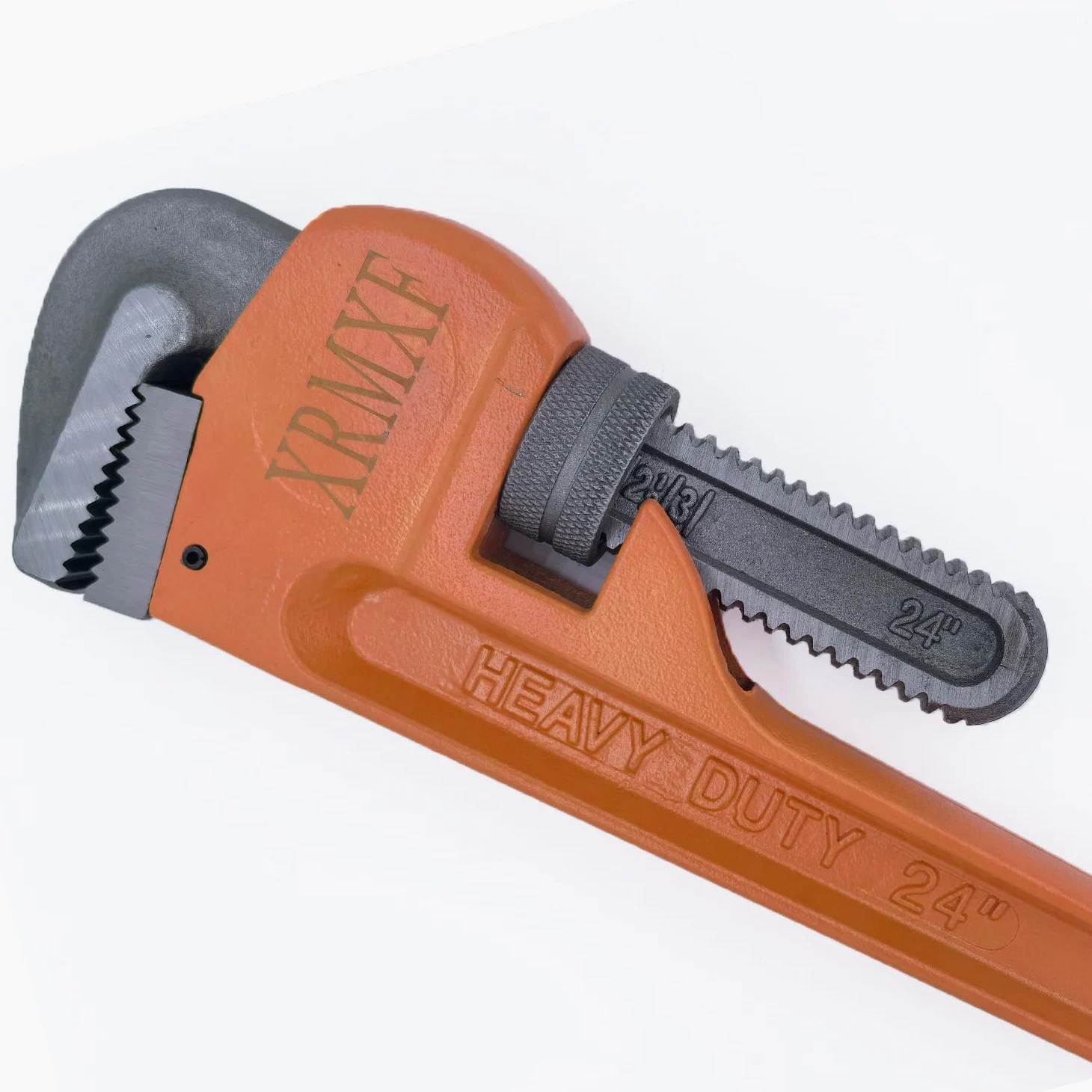 Alicates para tubos de 24 pulgadas, con una sola mano, alicate recto para tubos de una mano, máx. ancho de boca 90 mm, reparación de tuberías de alcantarillado o calefacción
