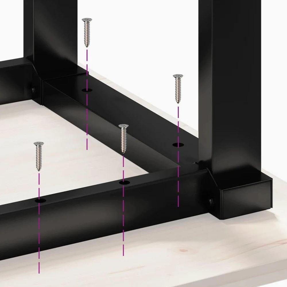 vidaXL Patas de Mesa de Comedor Estructura O Acero 70x70x73 cm, Pata de Mesa Auxiliar, Pata de mesita Auxiliar, Pata de Mesa de Metal