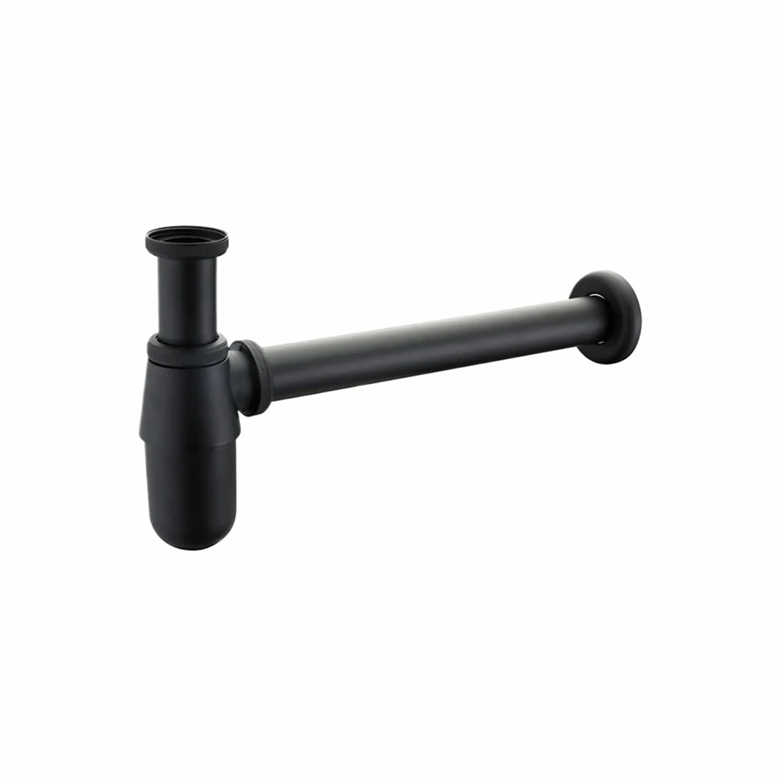 Desague lavabo Trampa for botellas de sifón pared latón macizo estilo antiguo con lavabo, tubo emergente plomería for residuos(Brushed Bronze)