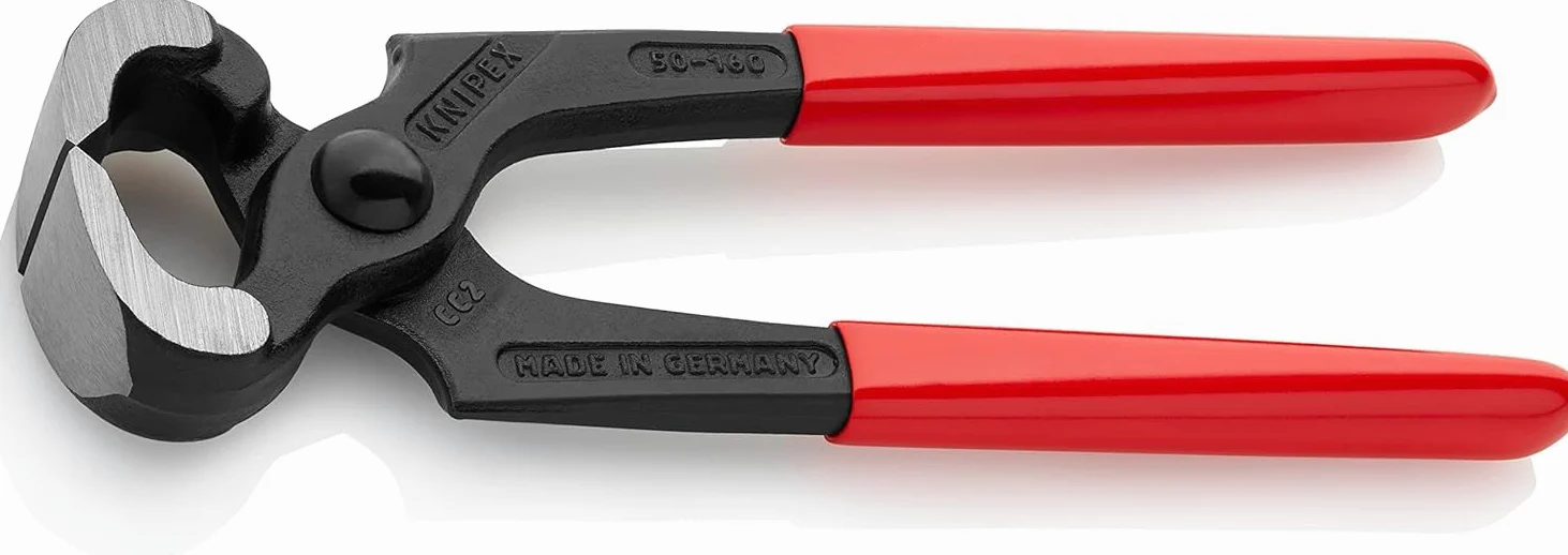 KNIPEX Tenaza para carpintero recubiertos de plástico 160 mm, 50 01 160