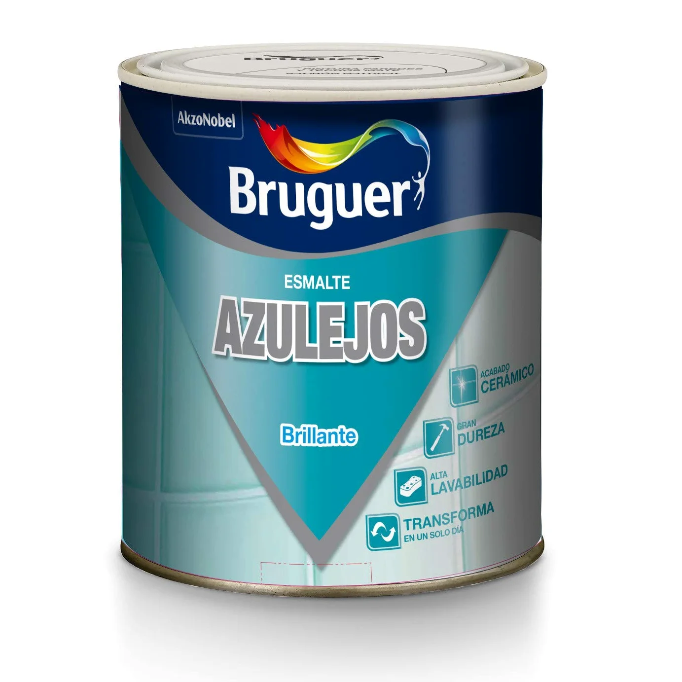 Bruguer Esmalte para Azulejos Brillante Azul Egeo 750 ml