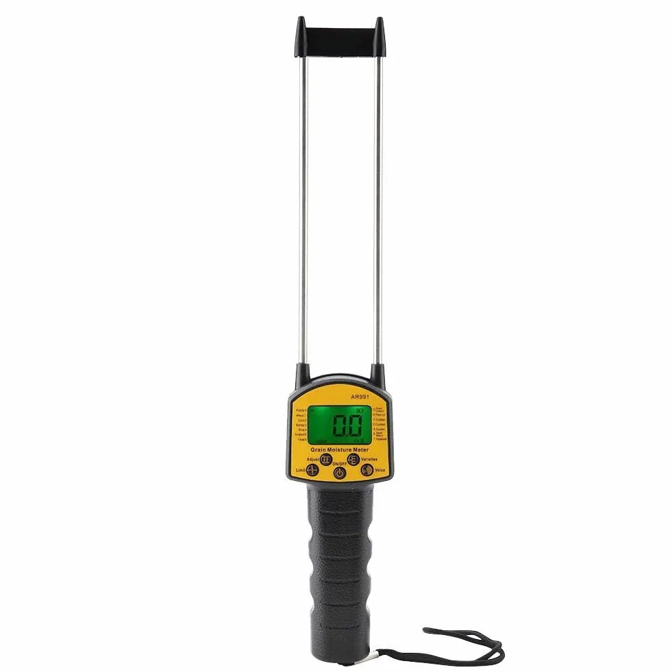 Medidor de Humedad de Grano Digital con Pantalla LCD AR991 Analizador del Higrómetro para Hogar Jardín Planta Granja y Césped