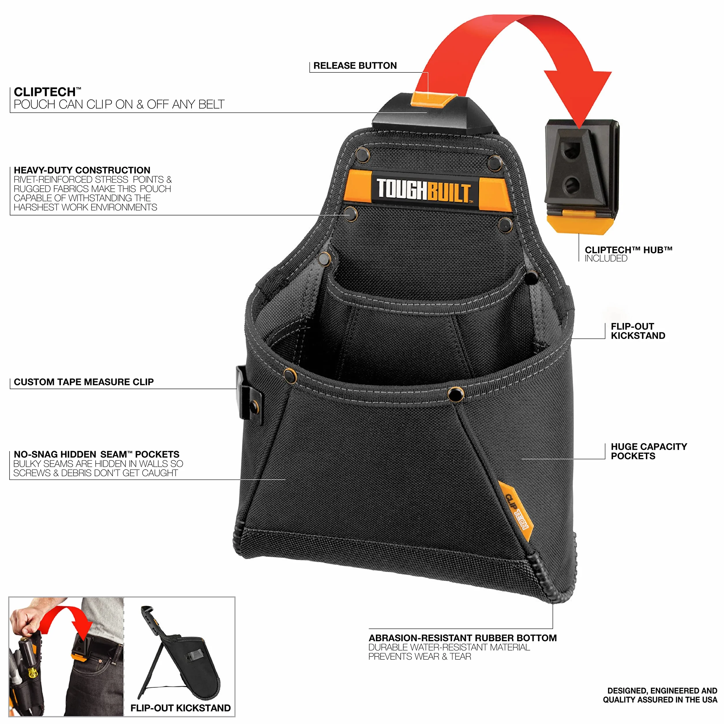 TOUGHBUILT TOU-CT-05 Bolsa para cinturón