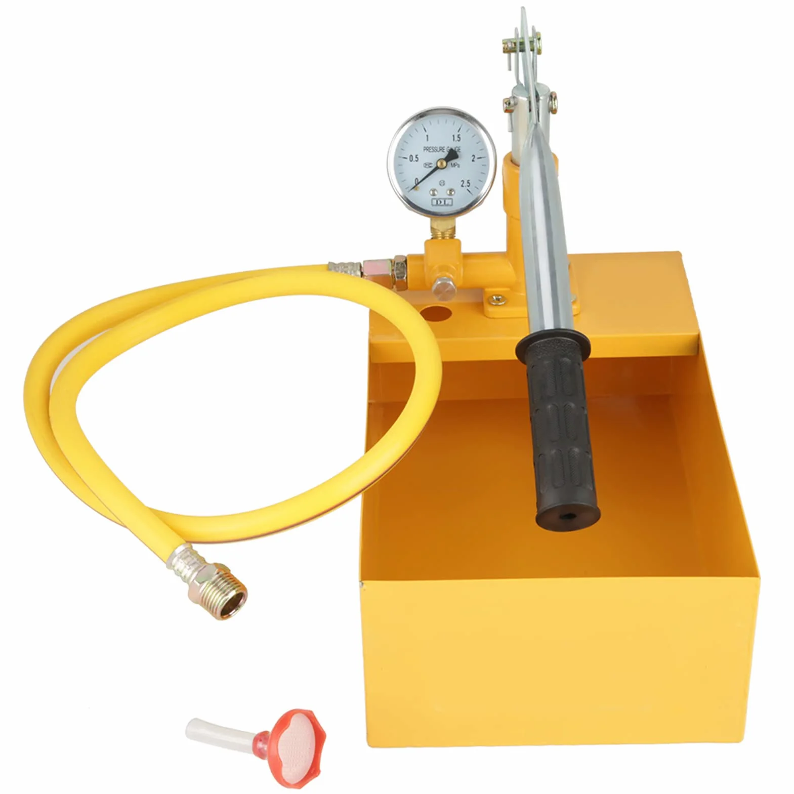 Bomba Hidráulica Manual de Prueba de Presión, 2.5 MPa, 25 kg, Probador Profesional para Tuberías de Agua, Válvulas y Recipientes a Presión