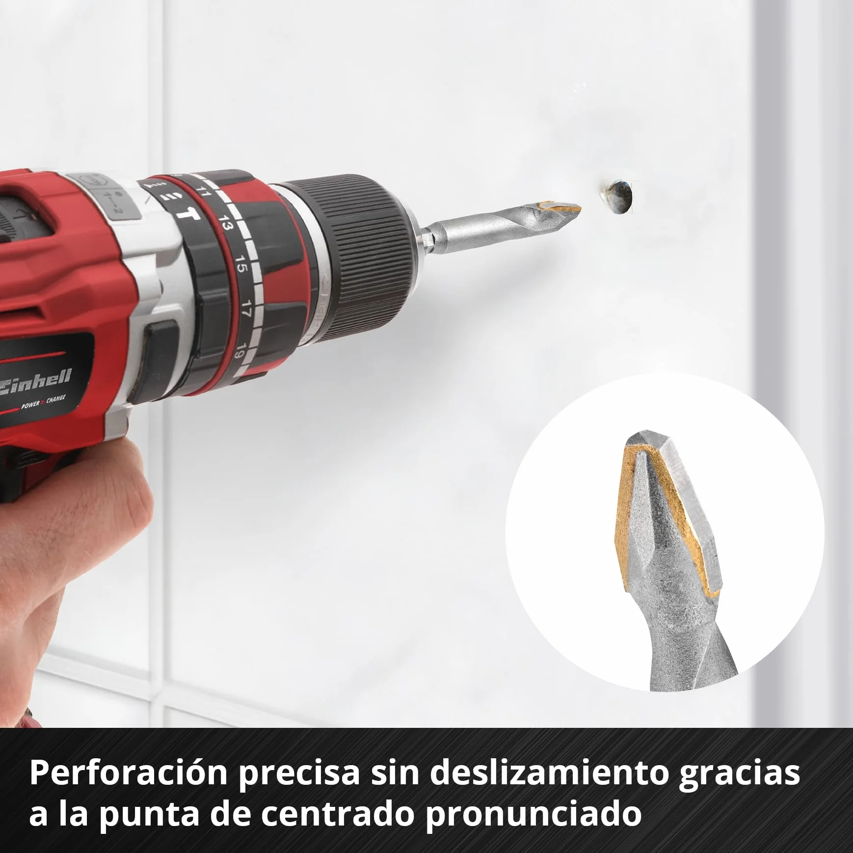 Juego de 4 brocas de porcelanico surtidas.