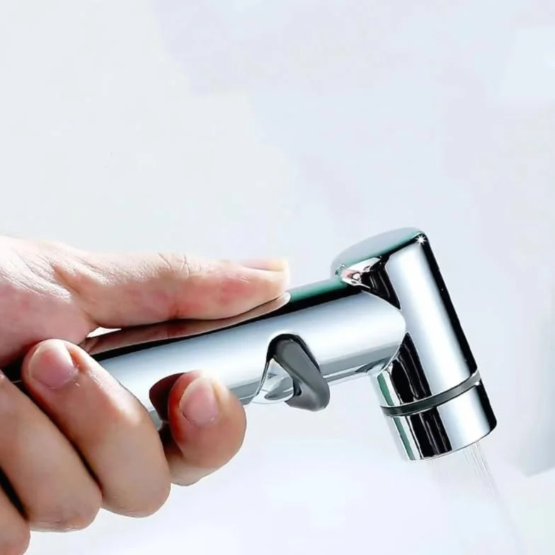 Ducha higiénica para WC, Grifo Bidet en acero inox para WC, Ducha bidet con chorro de agua, Grifo para Inodoro con manguera para bidet