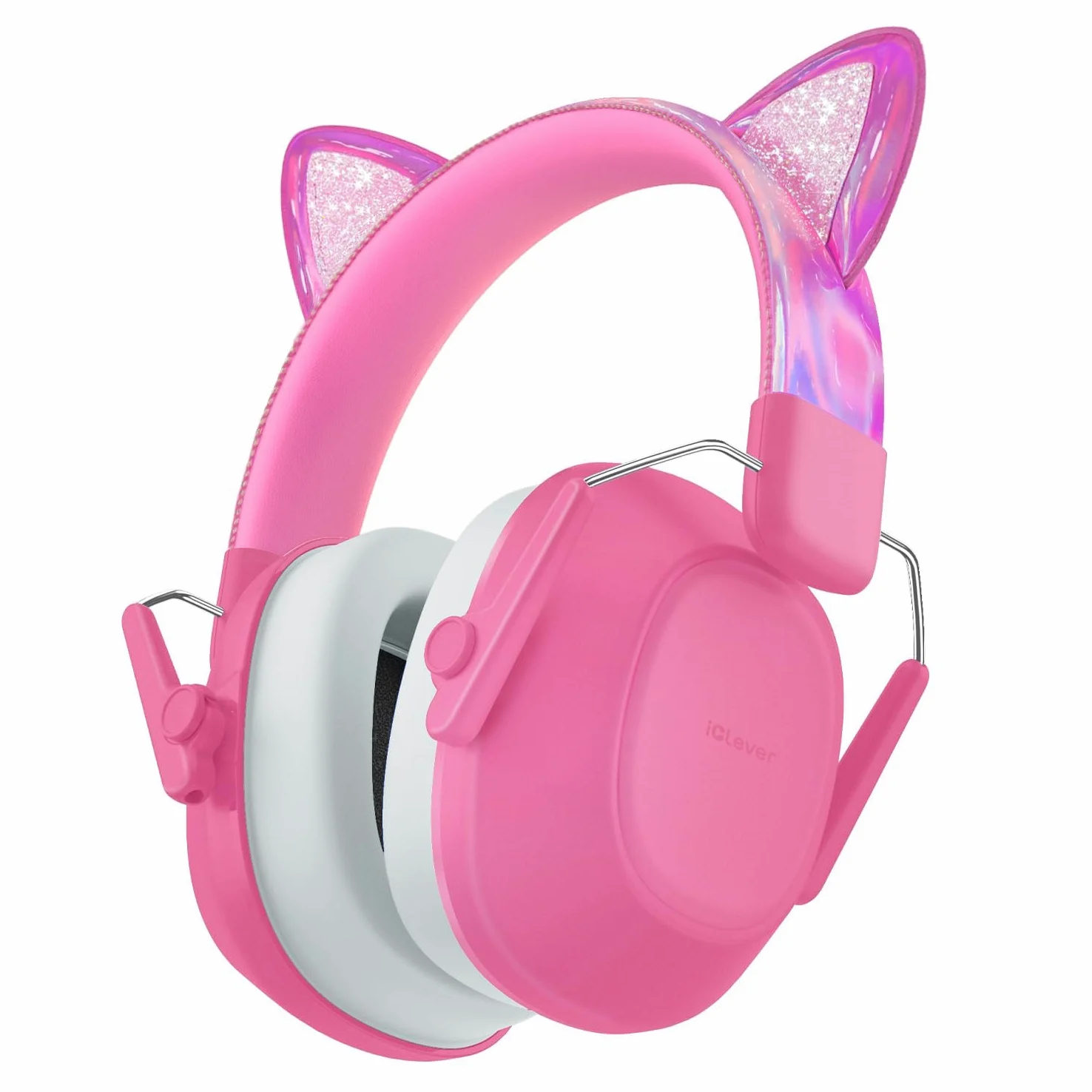 iClever Auriculares con cancelación de ruido para niños, SNR 29 dB, protección auditiva para fuegos artificiales, eventos y conciertos