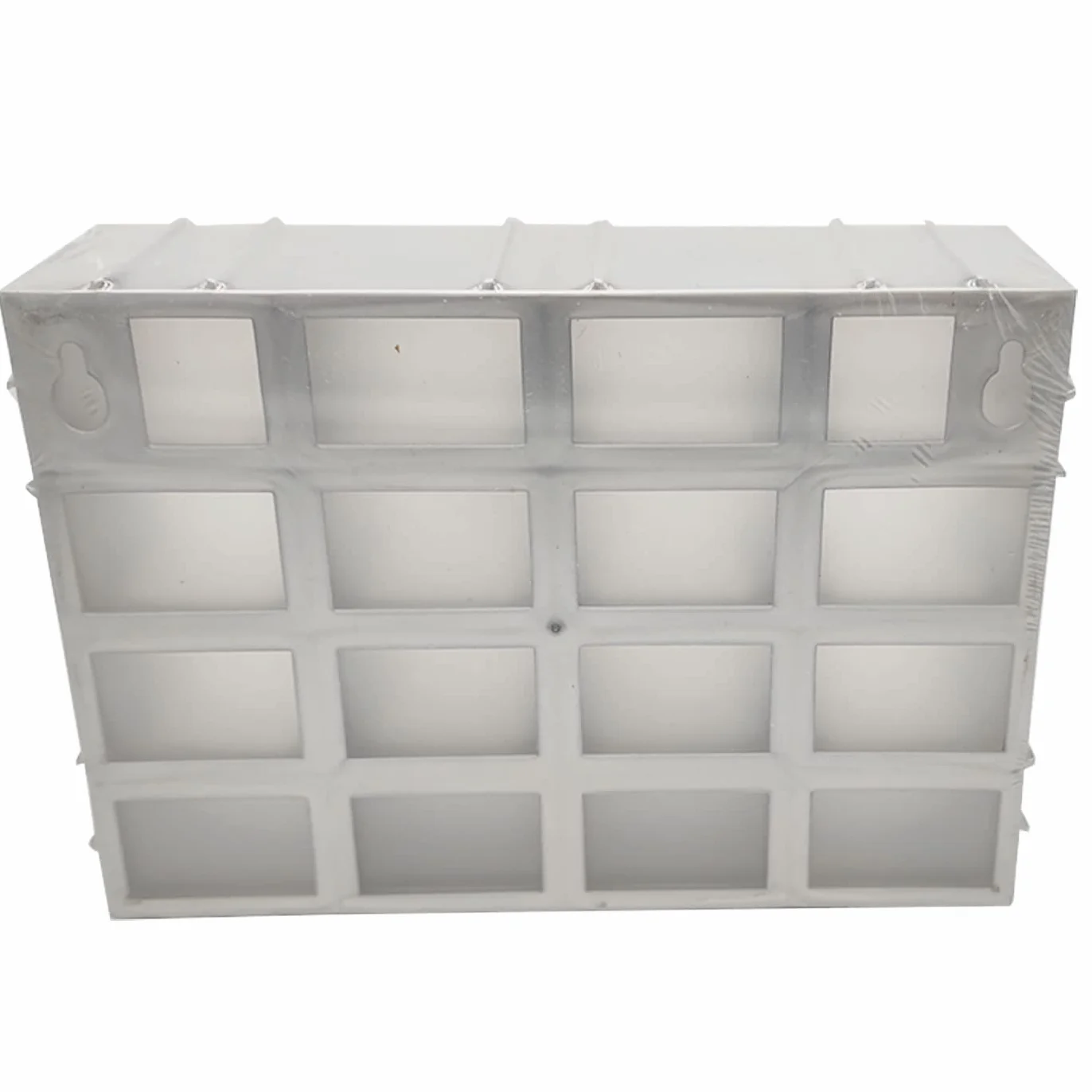 Tradineur Clasificador apilable de plástico 16 cajones 15 x 21,5 x 7,8 cm