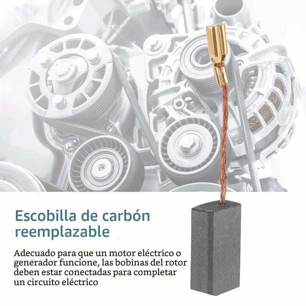 WANGCL - Escobillas de carbono para motor Bosch A86C - Cepillos eléctricos S1M-Ff03-100A/6-100 -5x8x15