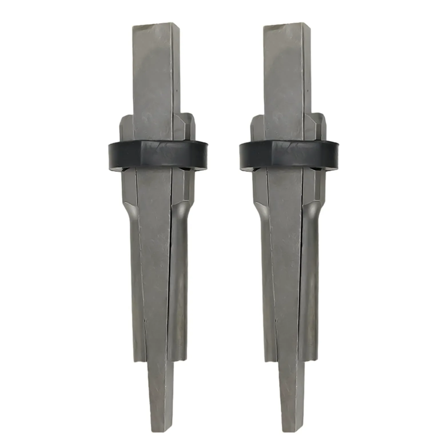 Cuñas de metal de 23 mm para piedra de roca de hormigón, juego de divisores para granito, mármol, herramienta de mano, 2 piezas, gris