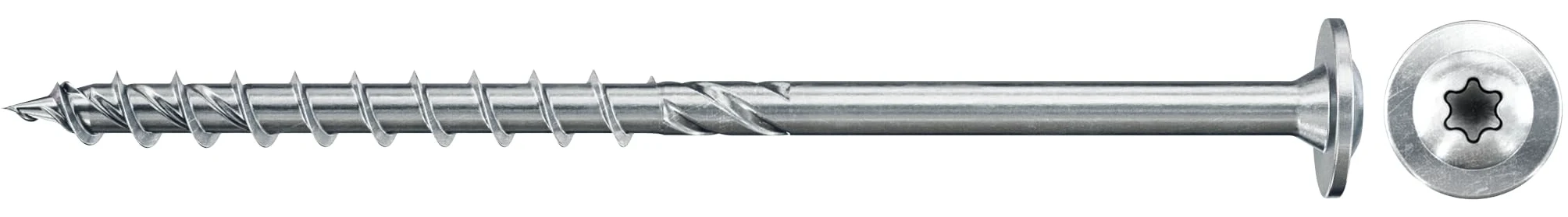 Fischer - Tornillo de marco PowerFast FPF II WTP 6,0x200 recubierto de zinc, rosca parcial, cabeza disco con huella Torx/caja de 100