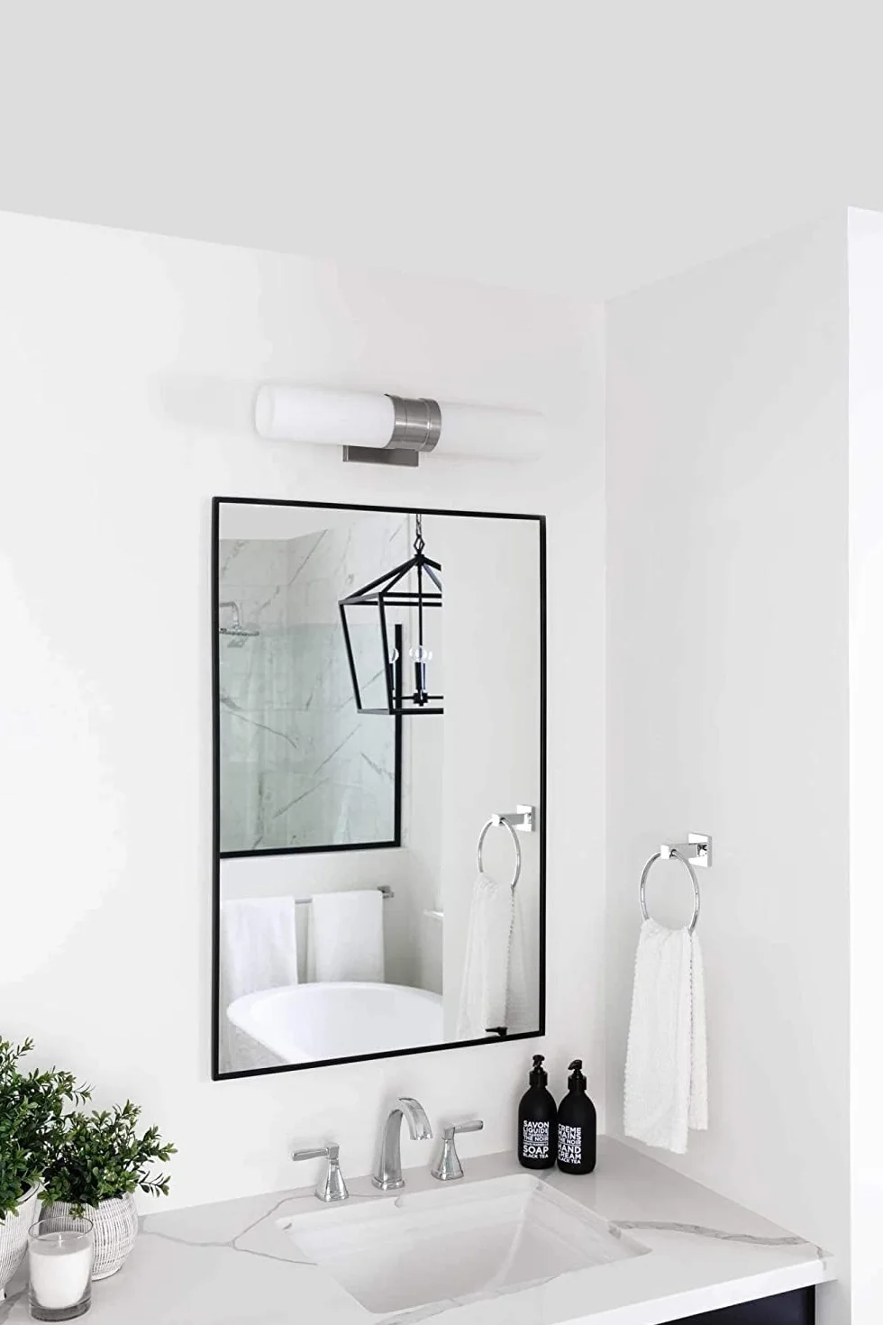 YUET Toallero de Anilla, Porta Toallas Redondo, Acero Inoxidable, Montaje en Pared (Plata)