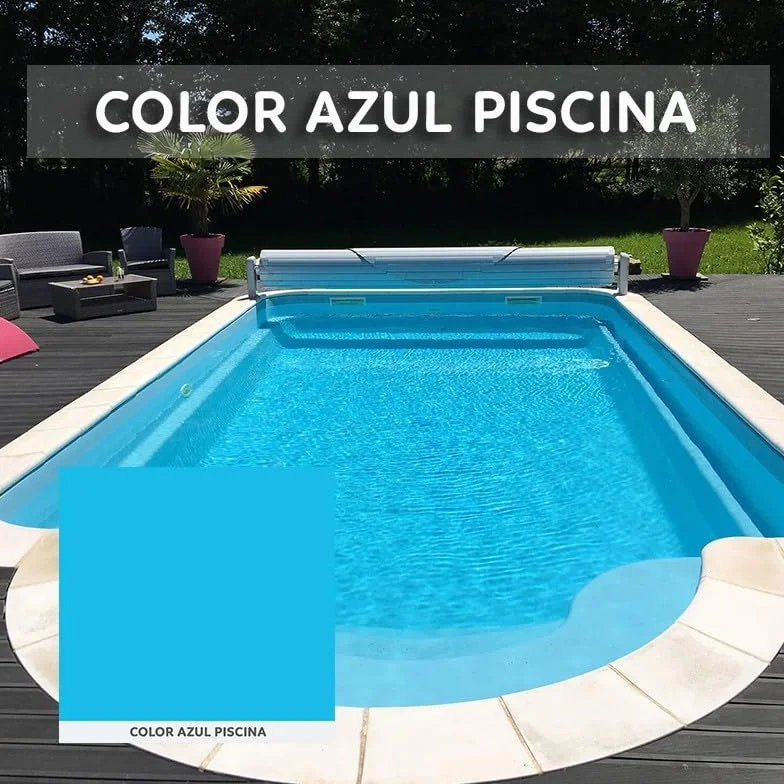 Pintura para piscinas al clorocaucho. Color Azul. Envase de 4 litros - NOVAPÍN