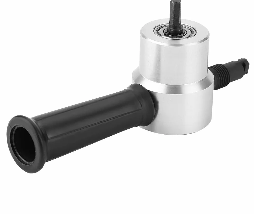 cortadora chapa metal, doble cabezal máquina multifuncional punzonado y corte máquina cortadora láminas cobre sierra perforadora accesorios para taller hogar bricolaje y reparación automóviles