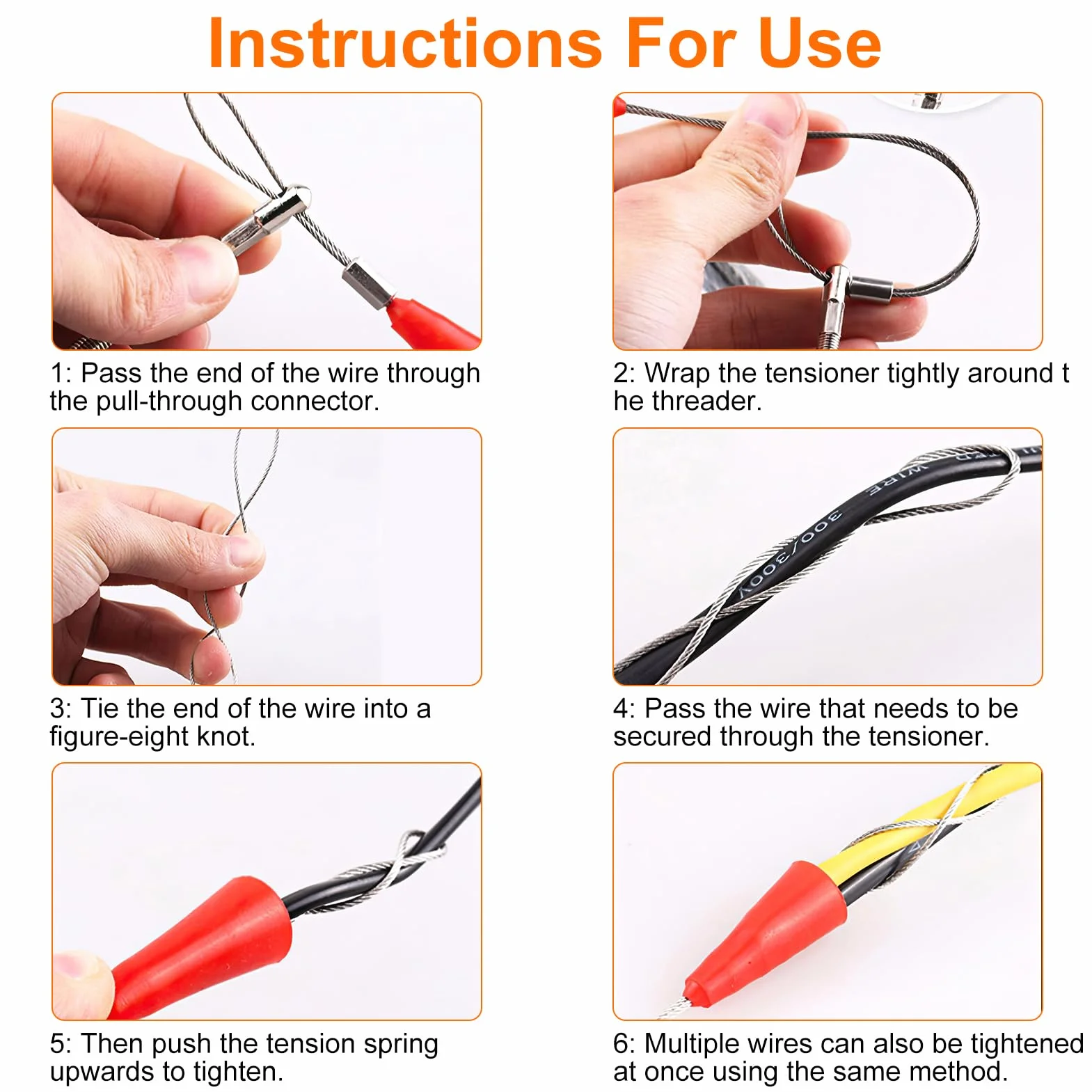 Sacacables eléctrico 10 m, aguja 4 mm, guía cable flexible para conductos paredes techos, instalación eléctrica