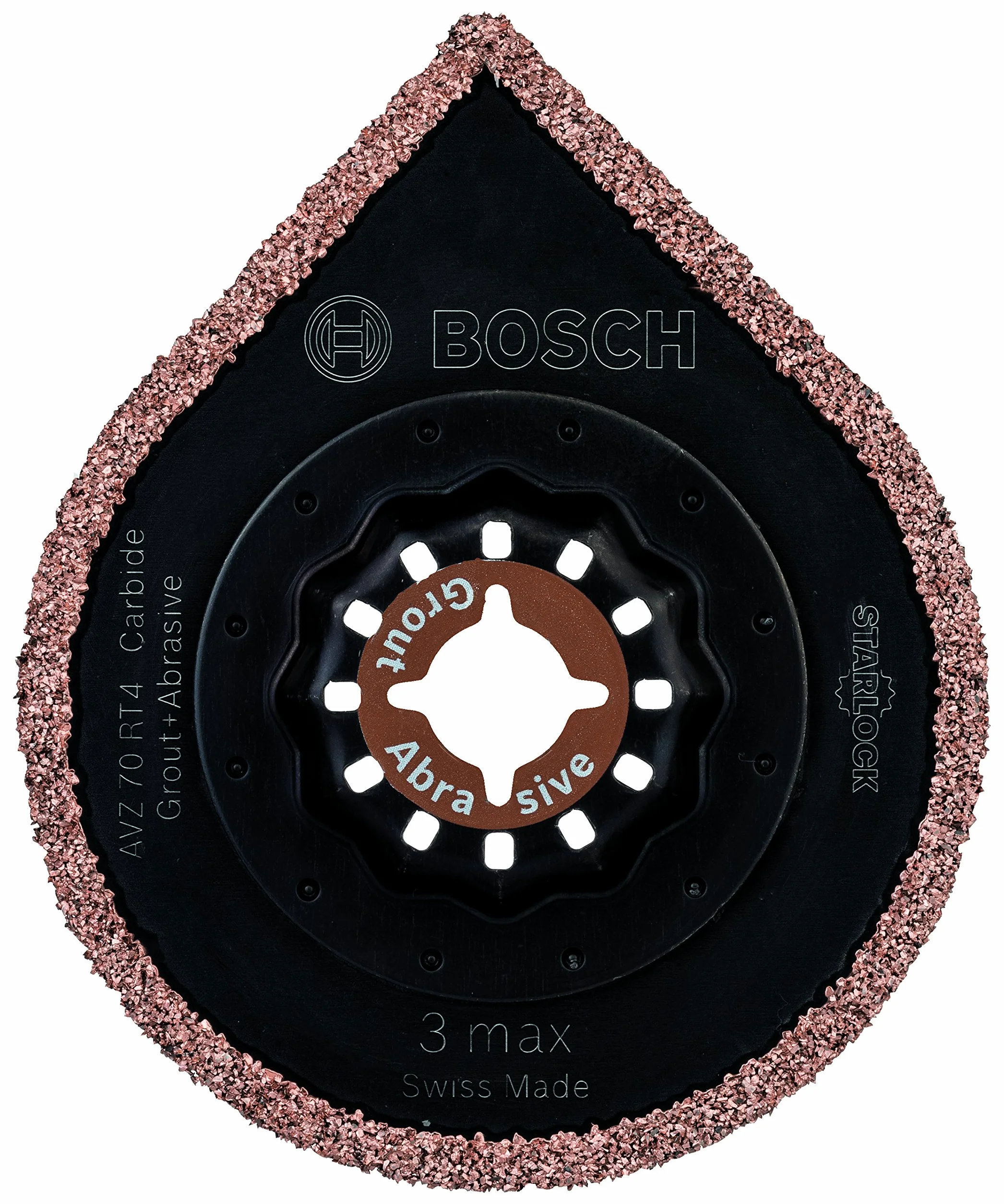 Bosch Professional Starlock - Rascador de mortero, Carburo AVZ 70 RT4, 70 mm